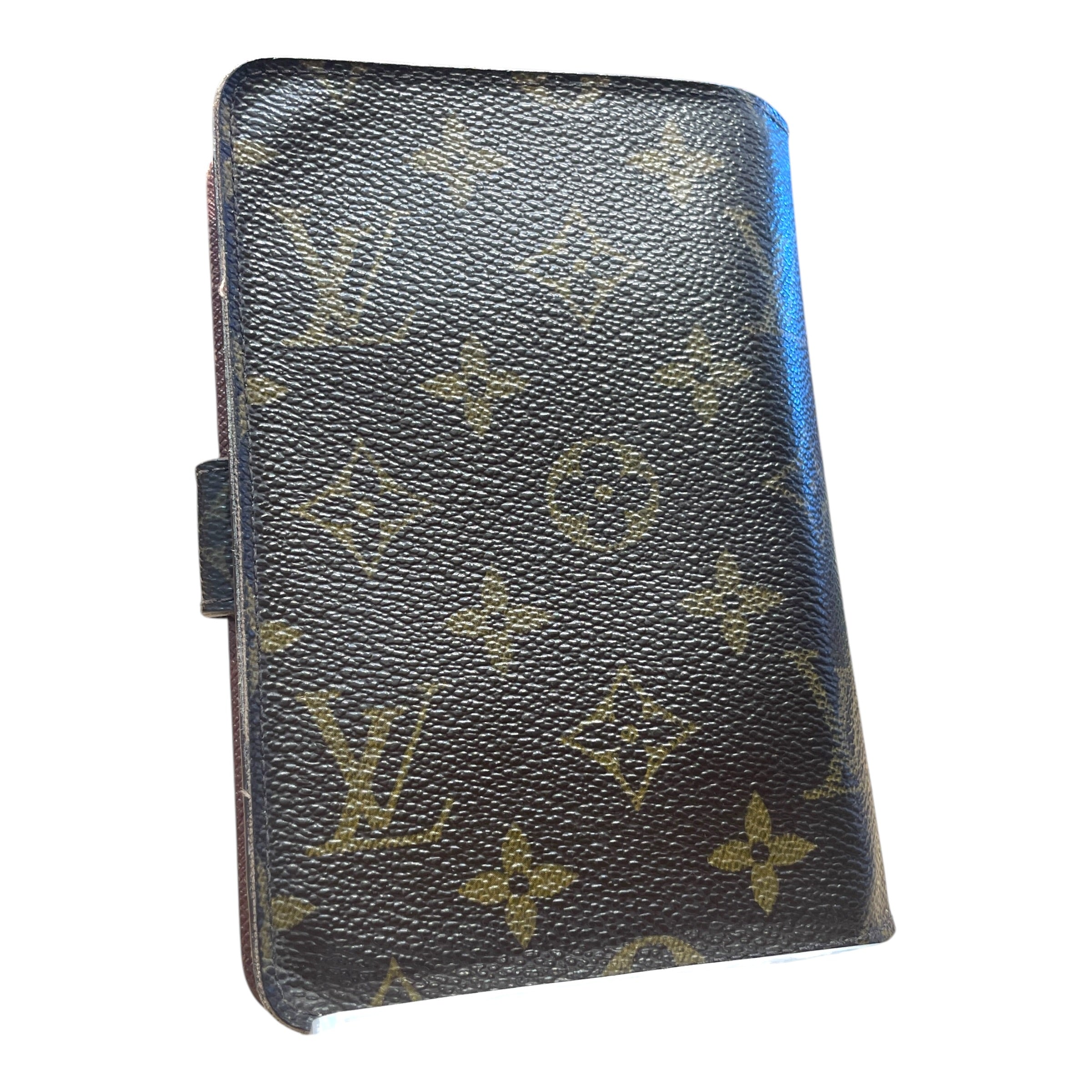LOUIS VUITTON/Pass Case/Monogram/Leather/BRW/M's/Porte Papier Zippe Wallet view 2