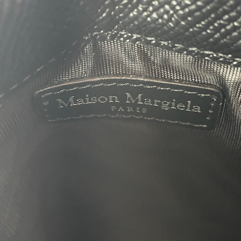 Maison Margiela/Cross Body Bag/Faux Leather/BLK/PHONE POUCH