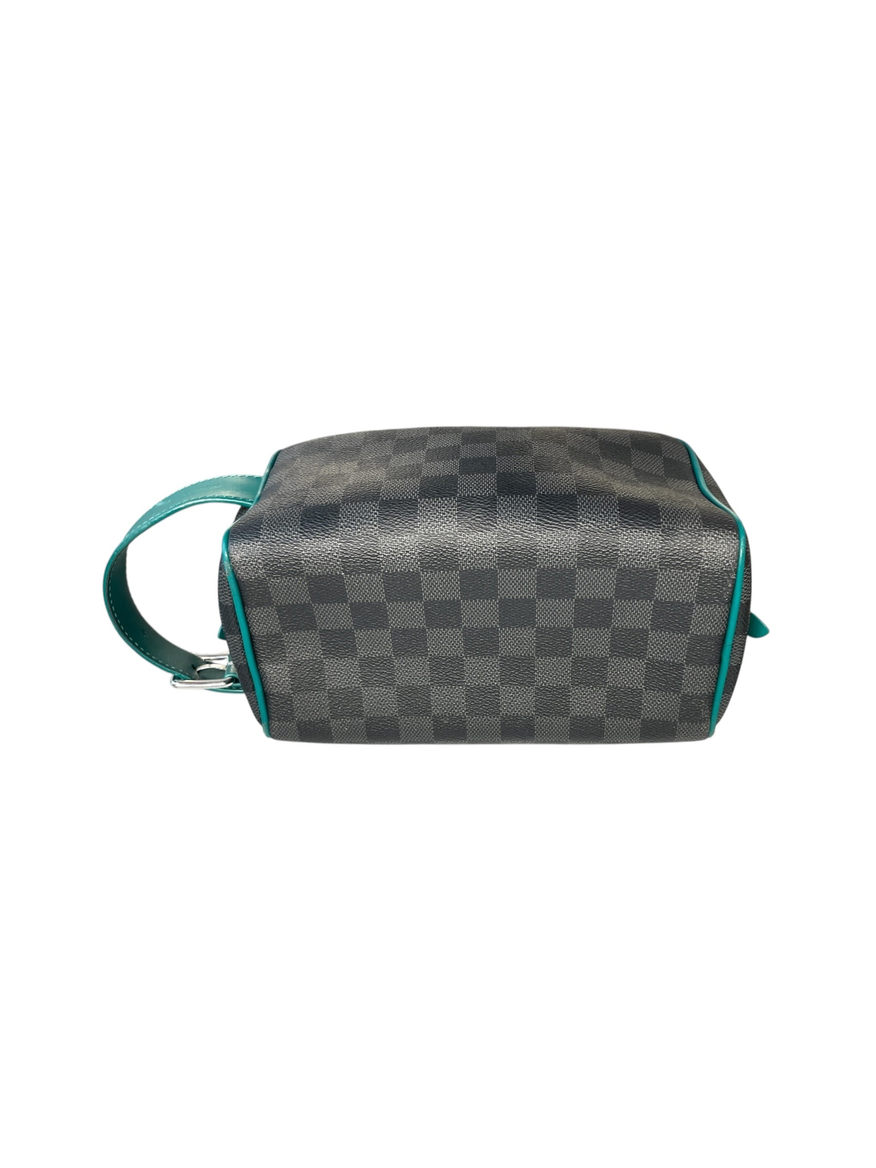 LOUIS VUITTON/Pouch/All Over Print/Leather/BLK/locket dropp kit green buckle view 4