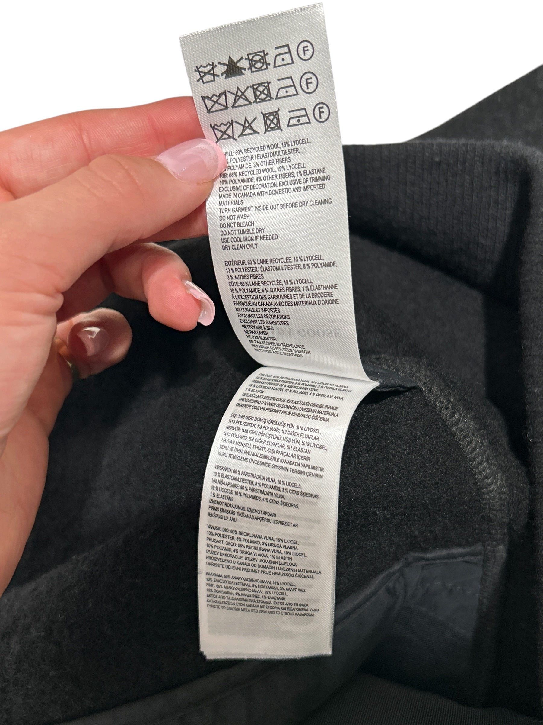 CANADA GOOSE/Jacket/S/Wool/BLK/BOMBER view 5