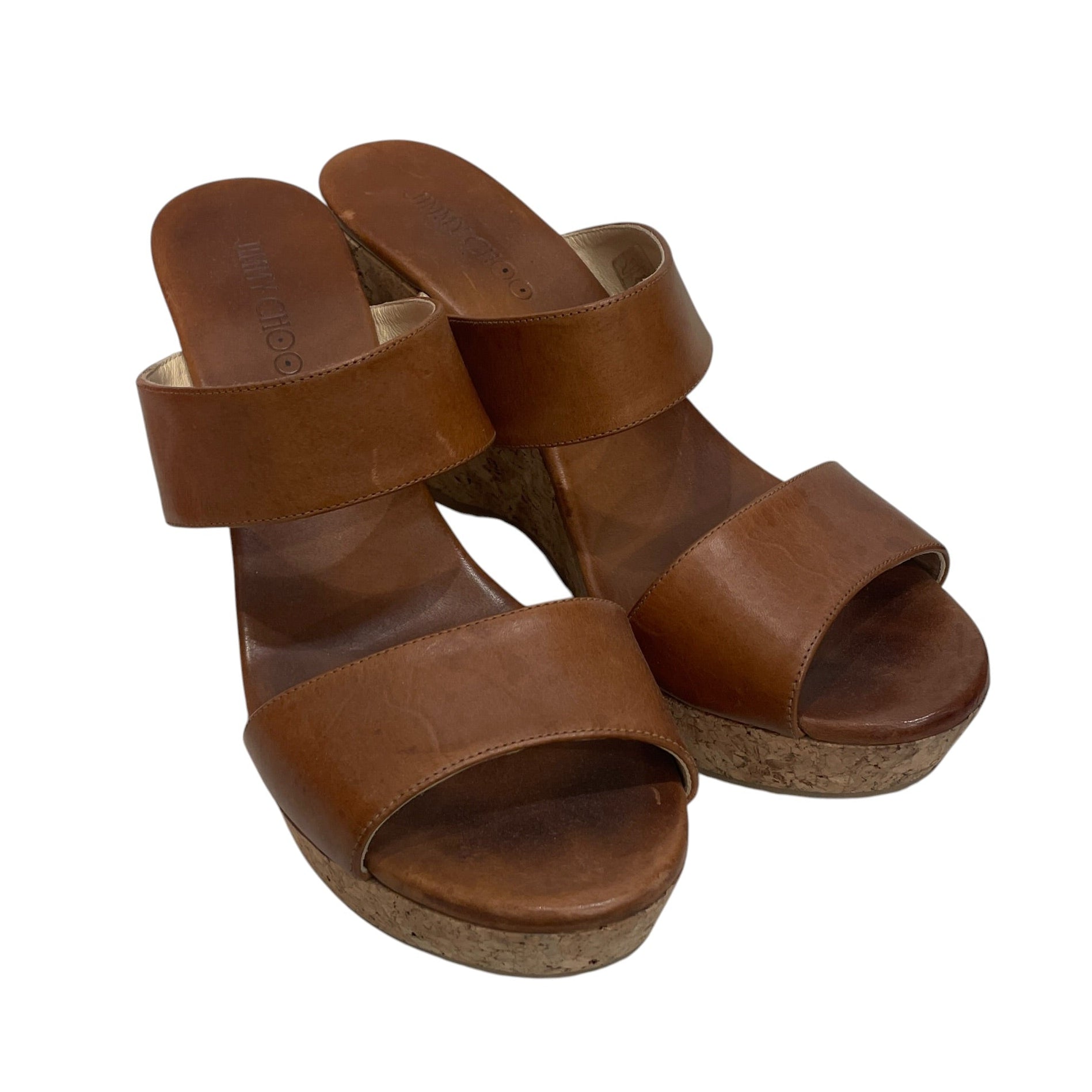 JIMMY CHOO/Heels/EU 42/Leather/CML/CORK WEDGES view 1