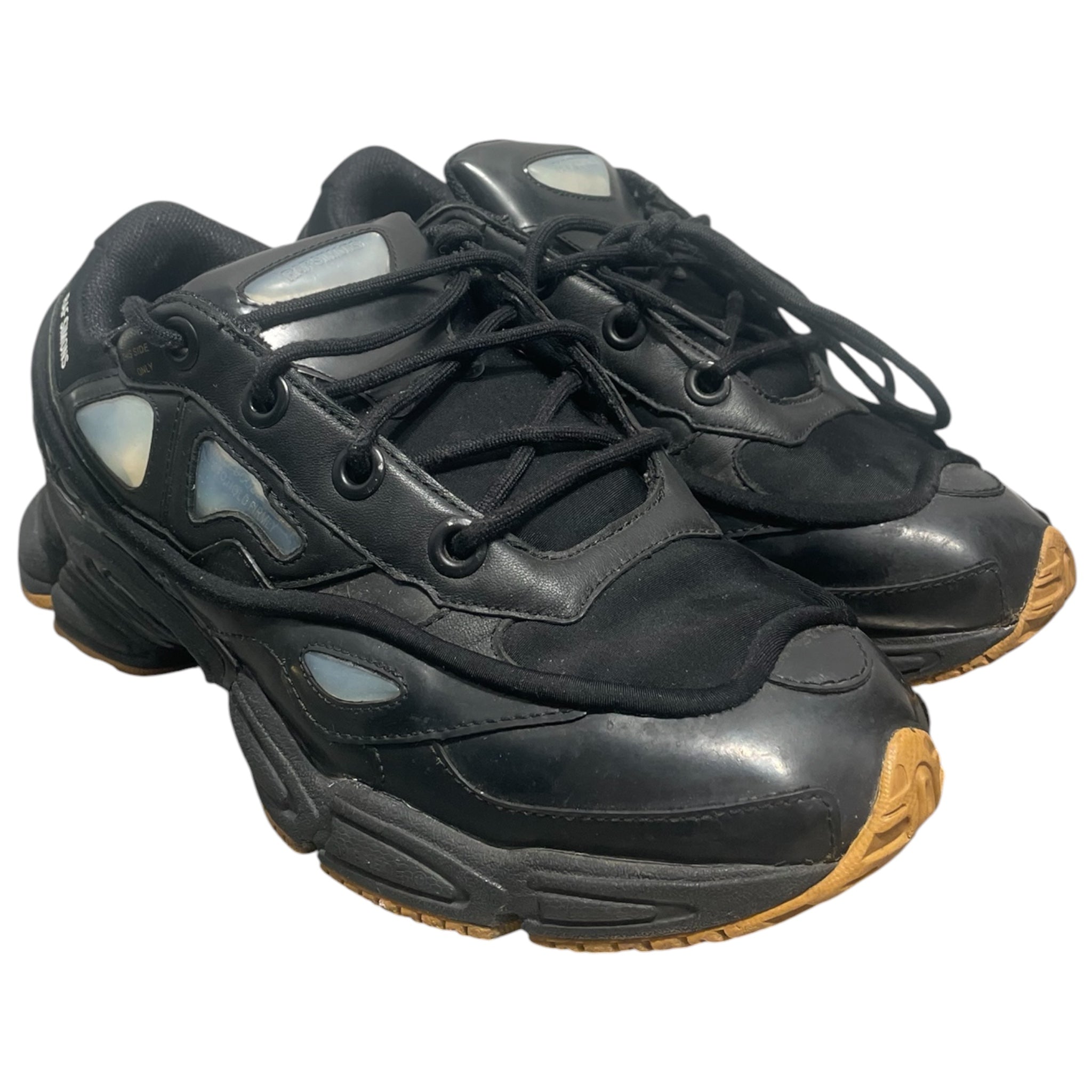 RAF SIMONS/Low-Sneakers/US 9.5/BLK/Ozweego BLK Gum Sole view 1