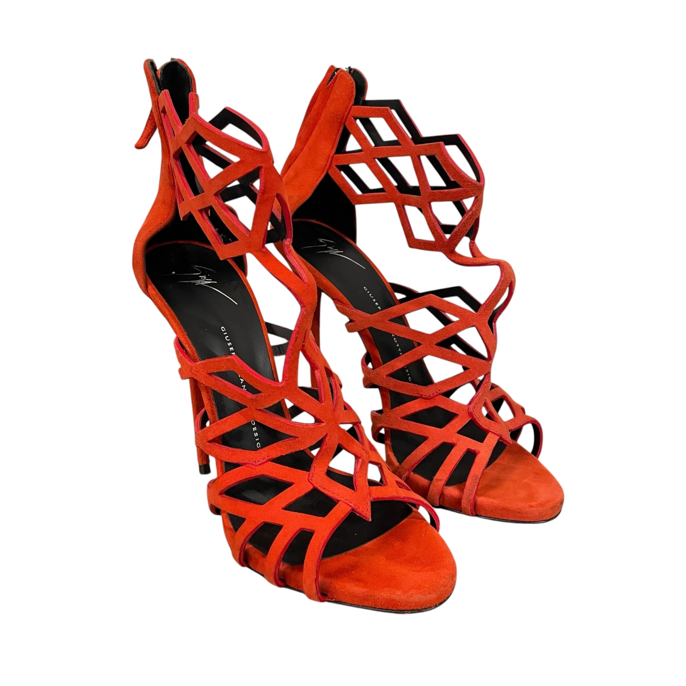 Giuseppe Zanotti/Heels/EU 41/Suede/RED/GIUSEPPE ZANOTTI DESIGN HEELS view 1