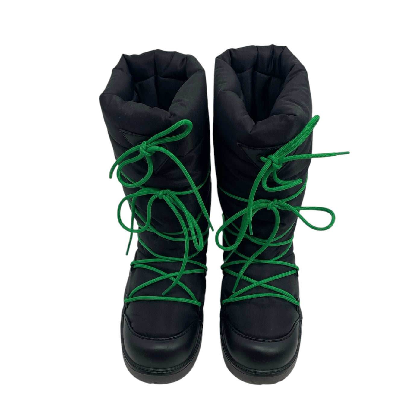 BOTTEGA VENETA/Lace Up Boots/EU 37/BLK/PUDDLE BOOT HIGH BLK/GRN view 3