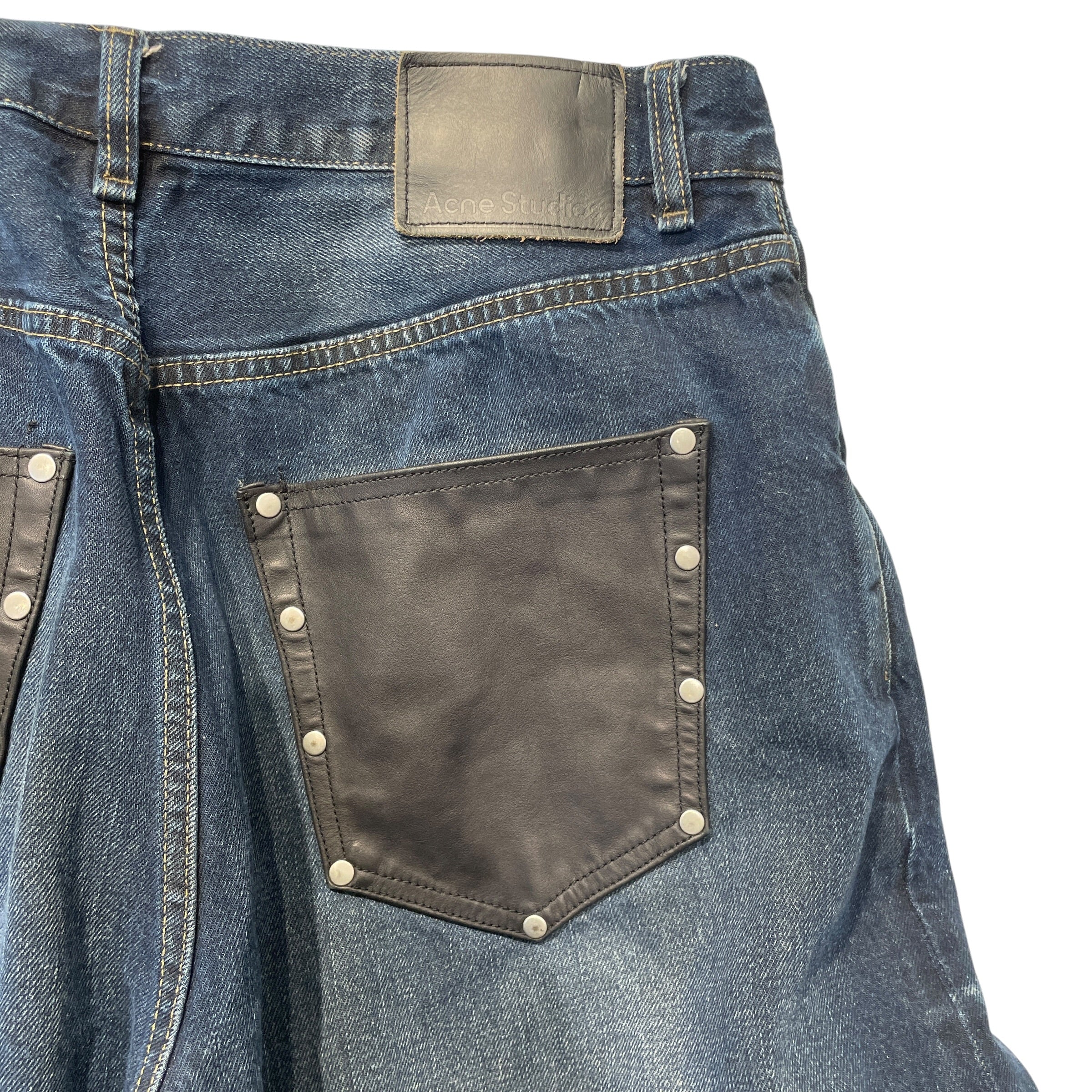 Acne Studios/Pants/48/Denim/IDG/2023M LEATHER POCKET view 7