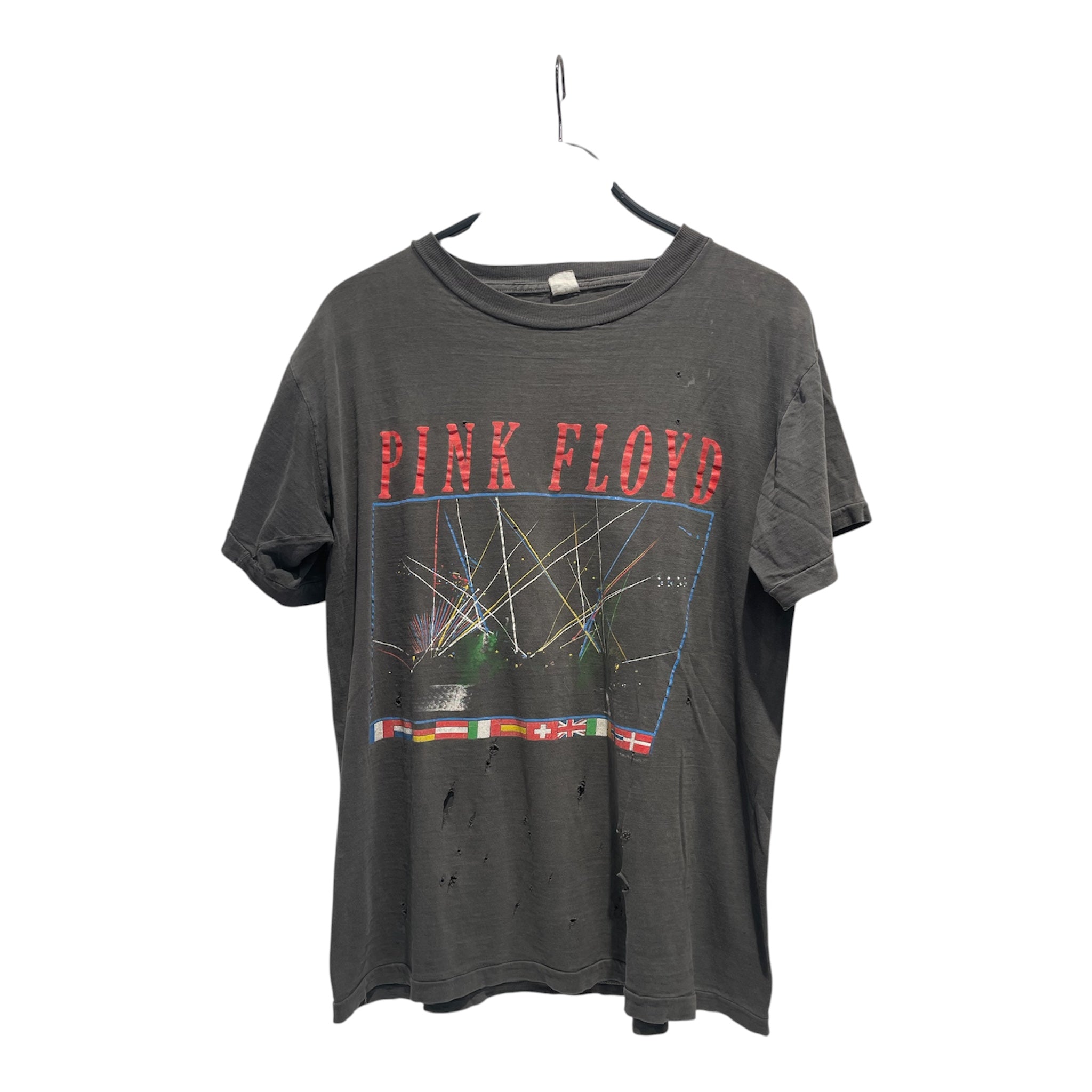 Vintage/T-Shirt/L/Cotton/BLK/Graphic/pink floyd1987 view 1