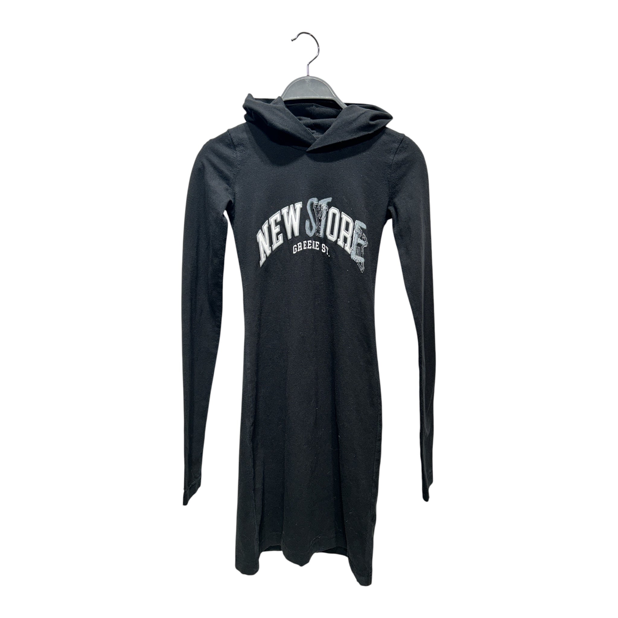 BALENCIAGA/Hoodie/XS/Cotton/BLK/NEW STORE HOODIE DRESS view 1