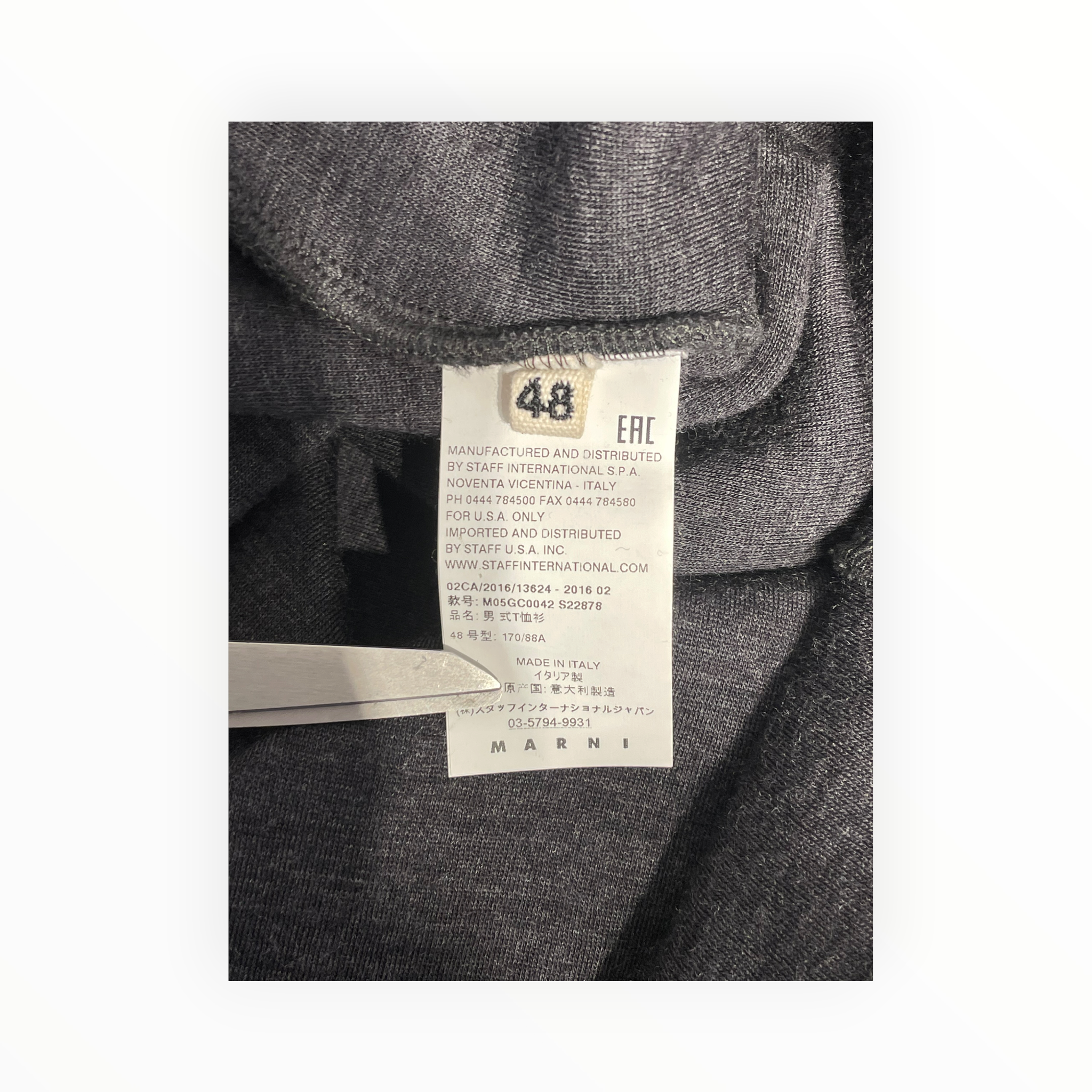 MARNI/Sweatshirt/48/Wool/GRY/ view 4