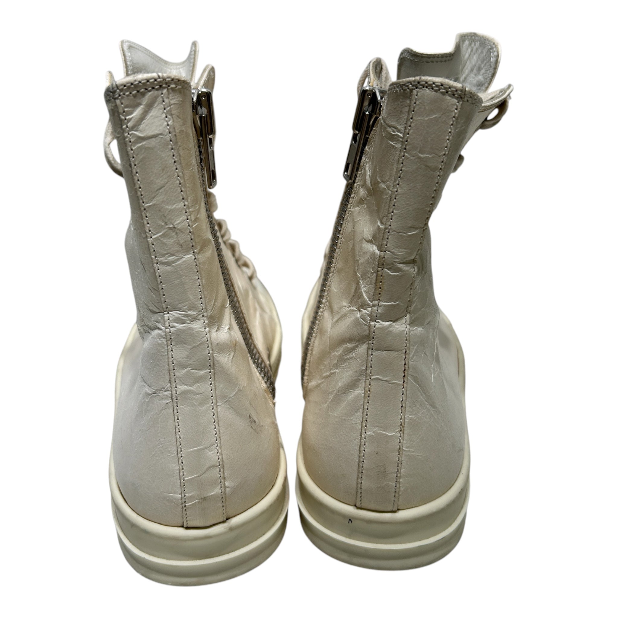 Rick Owens/Hi-Sneakers/EU 38/WHT/MAINLINE DEERSKIN RAMONES view 5