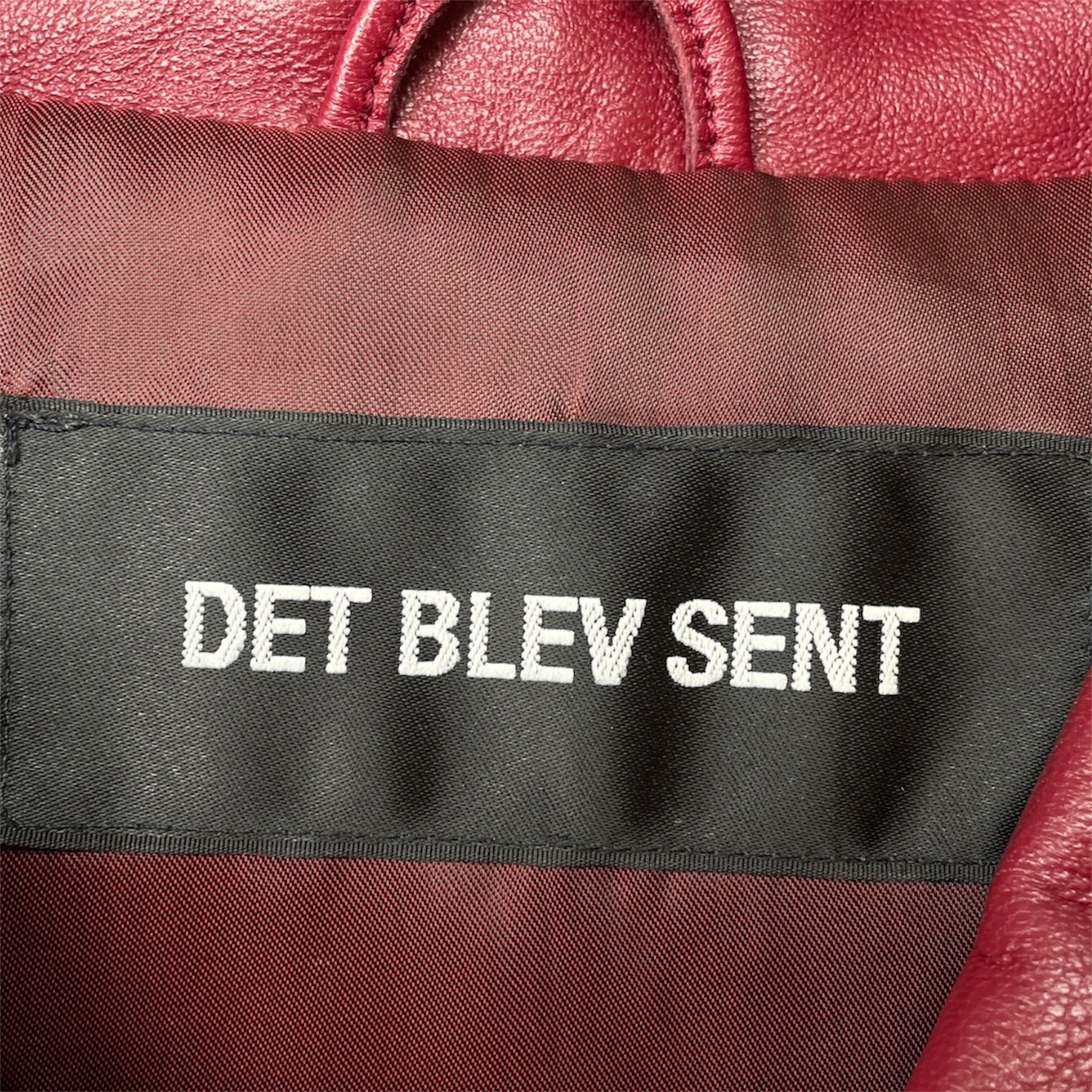 DET BLEV SENT /Vest/L/Leather/BRD/LEATHER VEST view 3