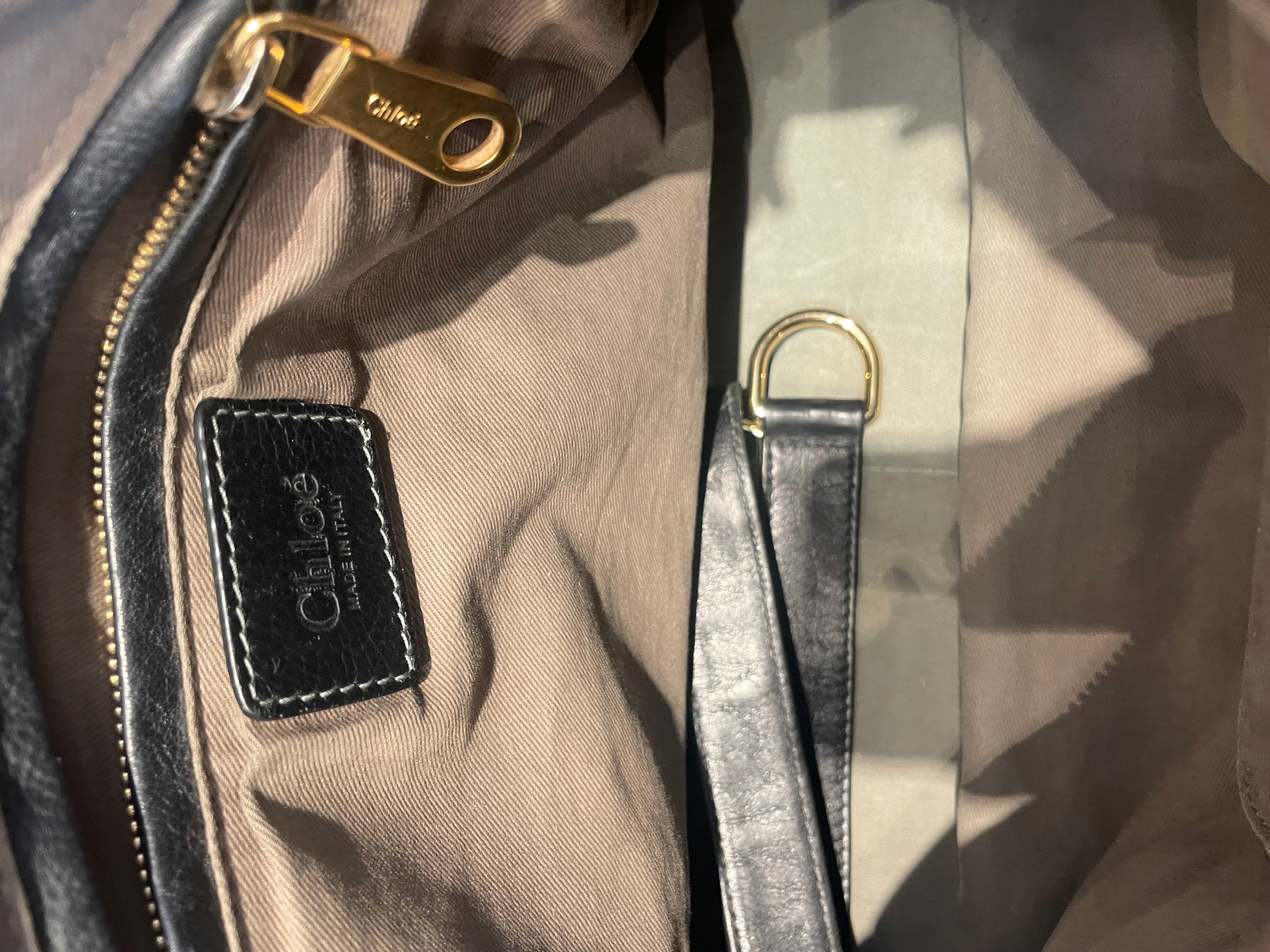 Chloe/Cross Body Bag/Leather/BLK/Medium Marcie Satchel view 5