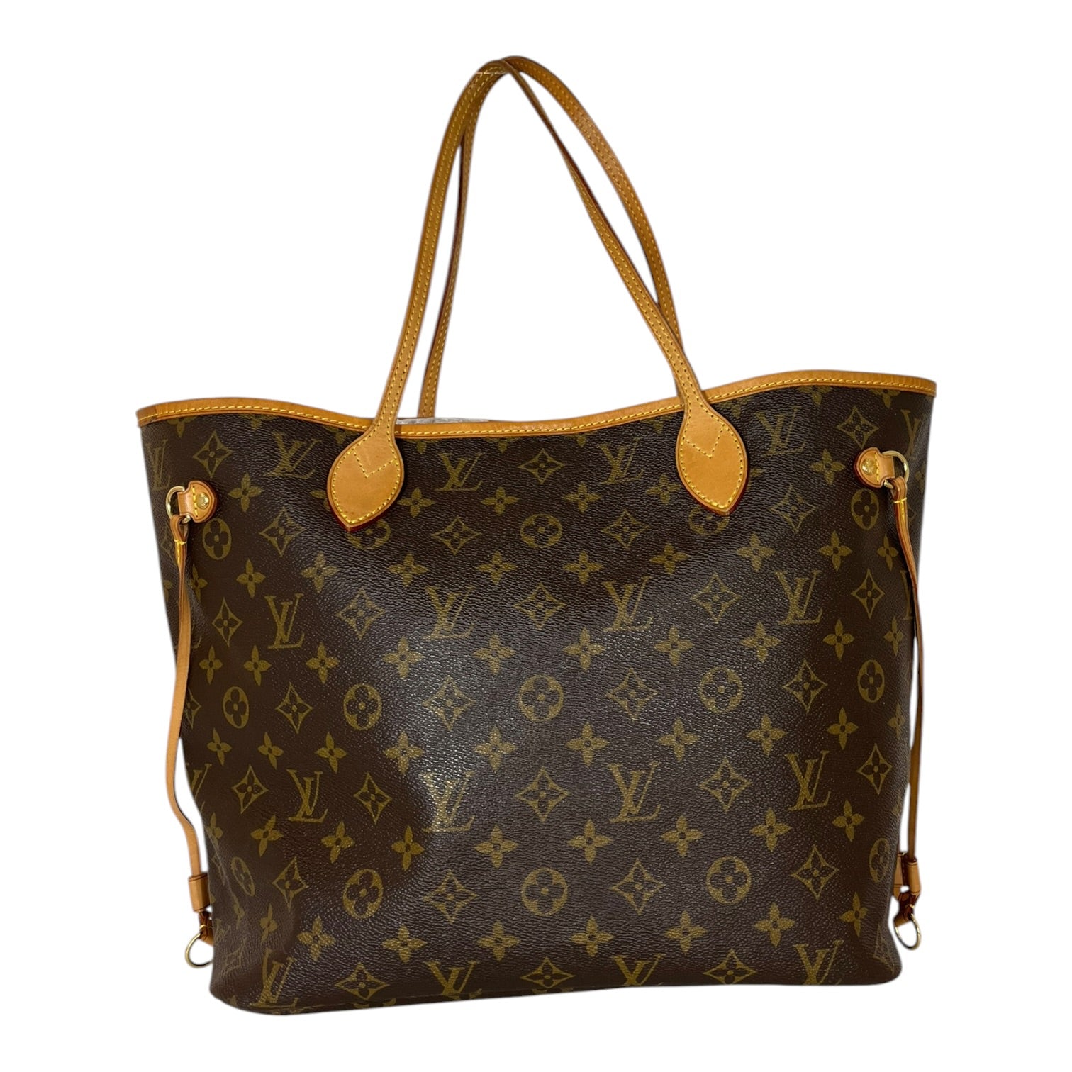 LOUIS VUITTON/Tote Bag/Monogram/Leather/BRW/Louis Vuitton Never Full view 1