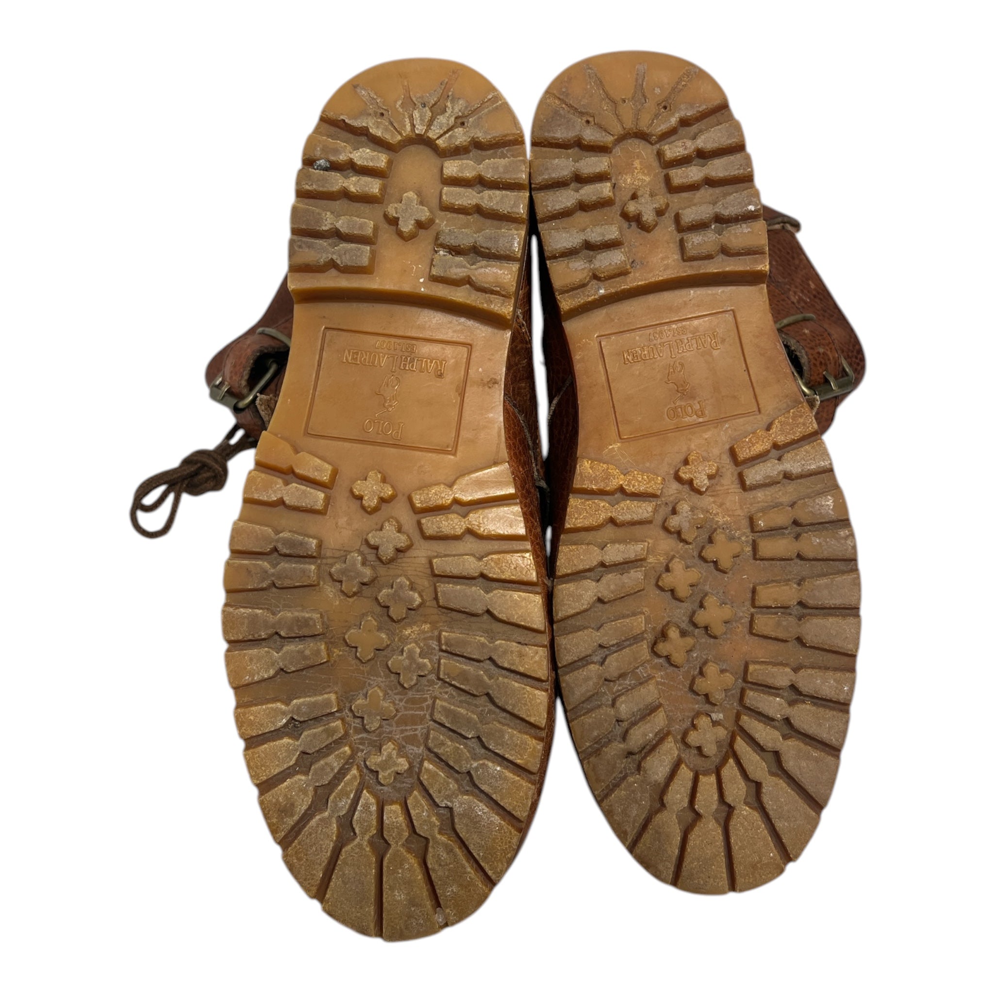 POLO RALPH LAUREN/Lace Up Boots/US 7.5/Leather/BRW/PEBBLE LTHR-2  STRAPS view 5