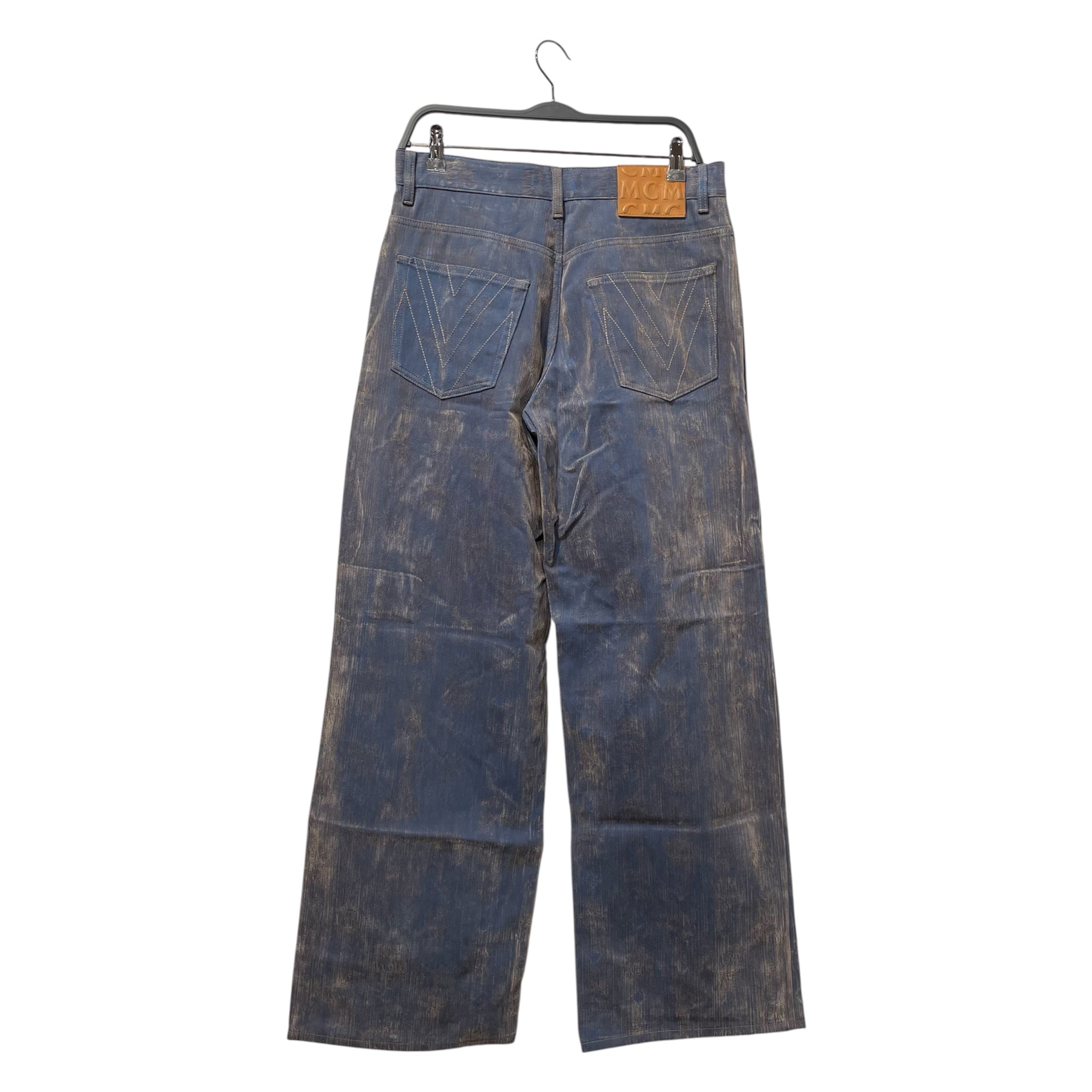 MCM/Straight Pants/M/Velour/BLU/WIDE LEG BRN BLU WASH view 2