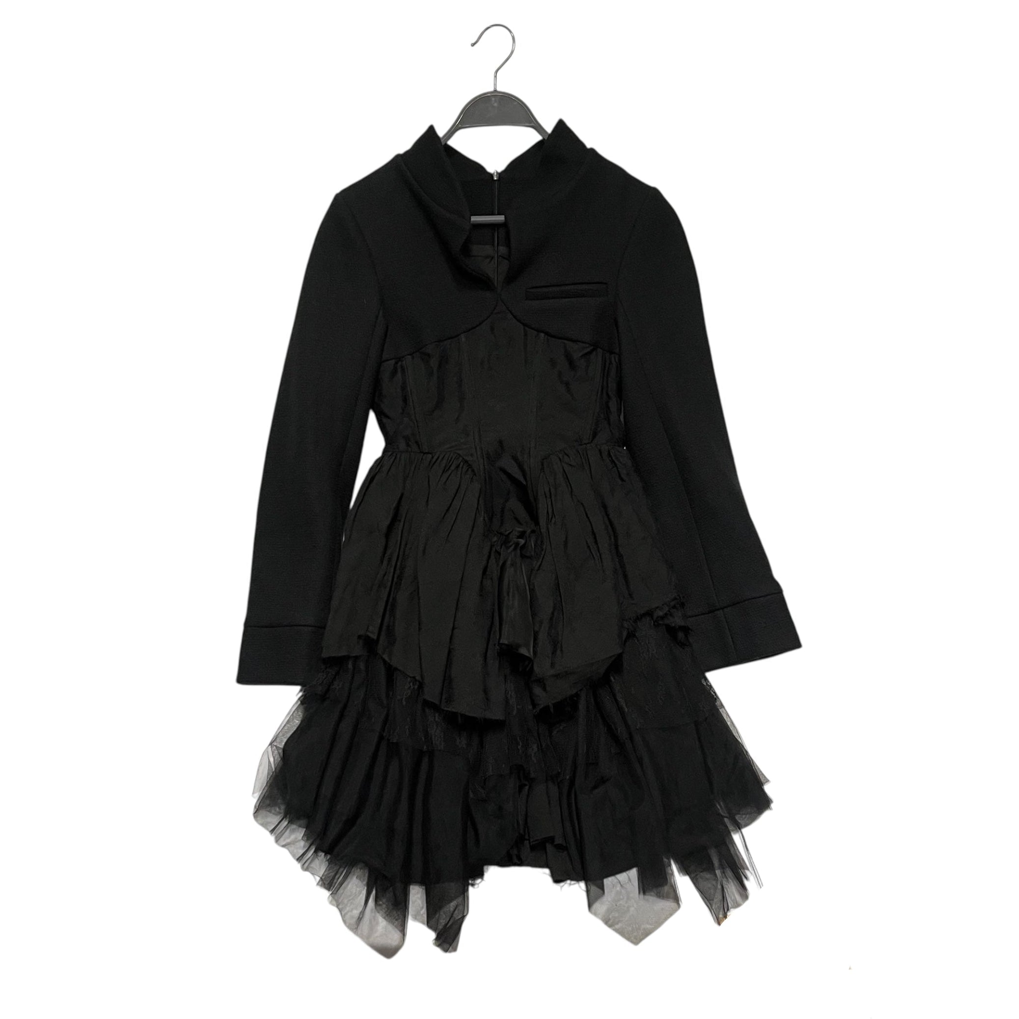 Elywood/Dress/XS/Polyester/BLK/Gothic Ruffle Dress view 1