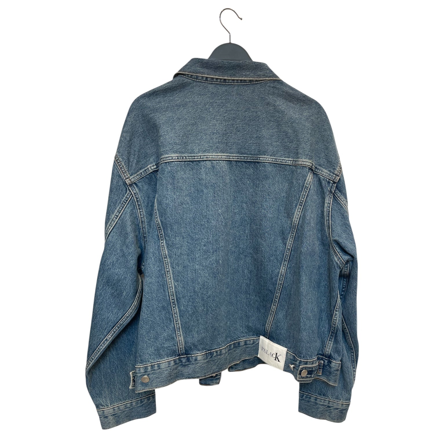 PALACE/Calvin Klein/Denim Jkt/XL/Denim/IDG/silver buttons/wht tag back ri view 2