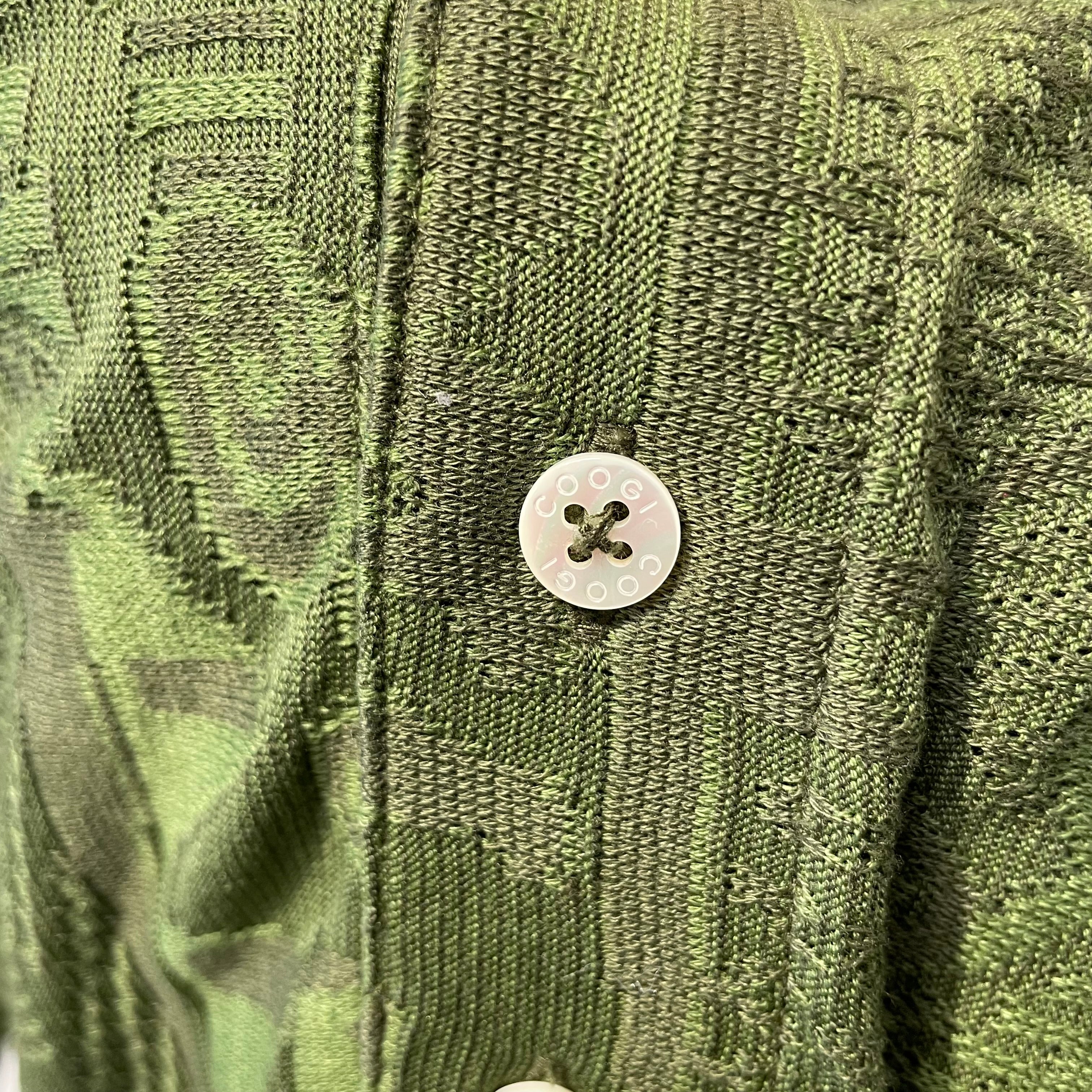 COOGI/Polo Shirt/XXL/Cotton/GRN/All Over Print/COOGI GREEN POLO SHIRT view 6