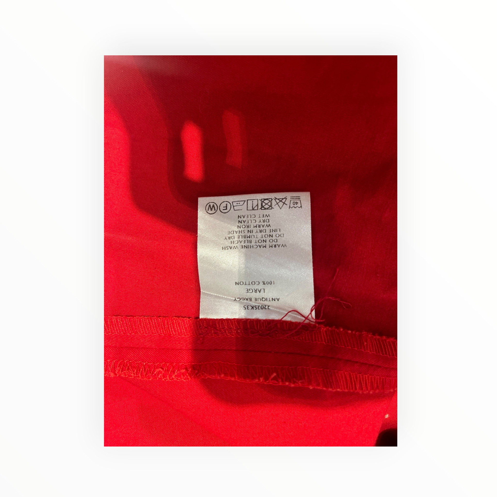 SHINYA KOZUKA/Pants/O/S/Cotton/RED/BALLOON PANTS SMALL TRADE view 4