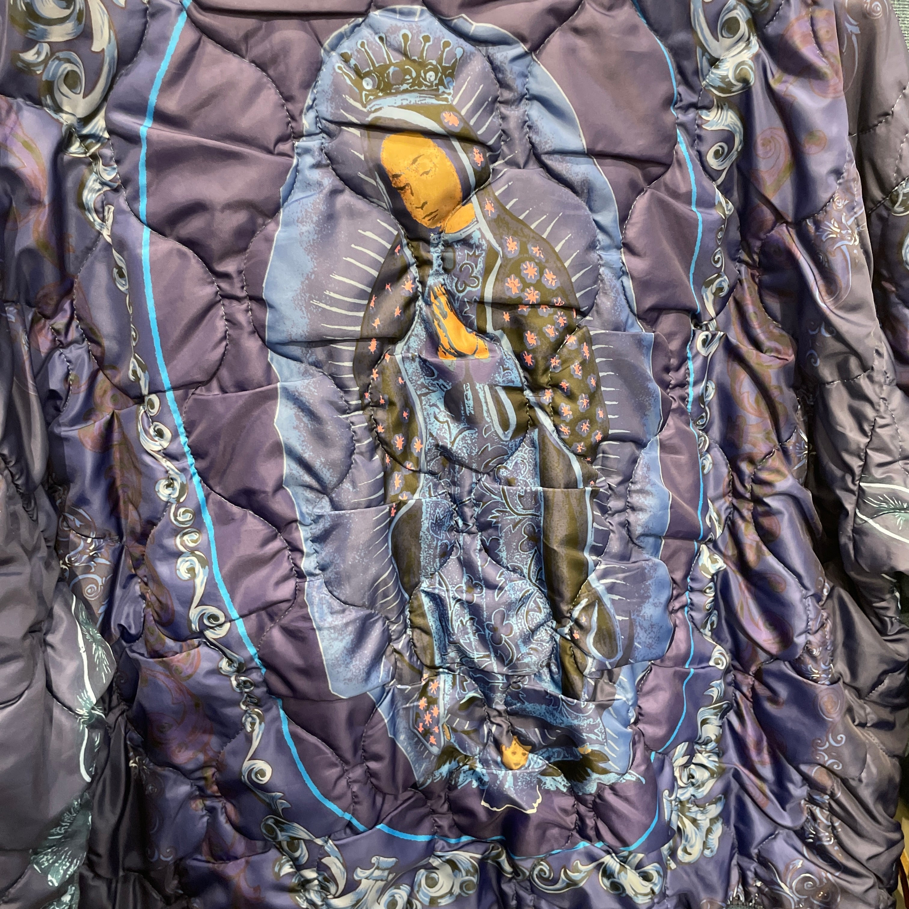 KAPITAL/Sweatshirt/3/All Over Print/Cotton/BLU/PURPLE QUILTED MOTHER MARY view 5