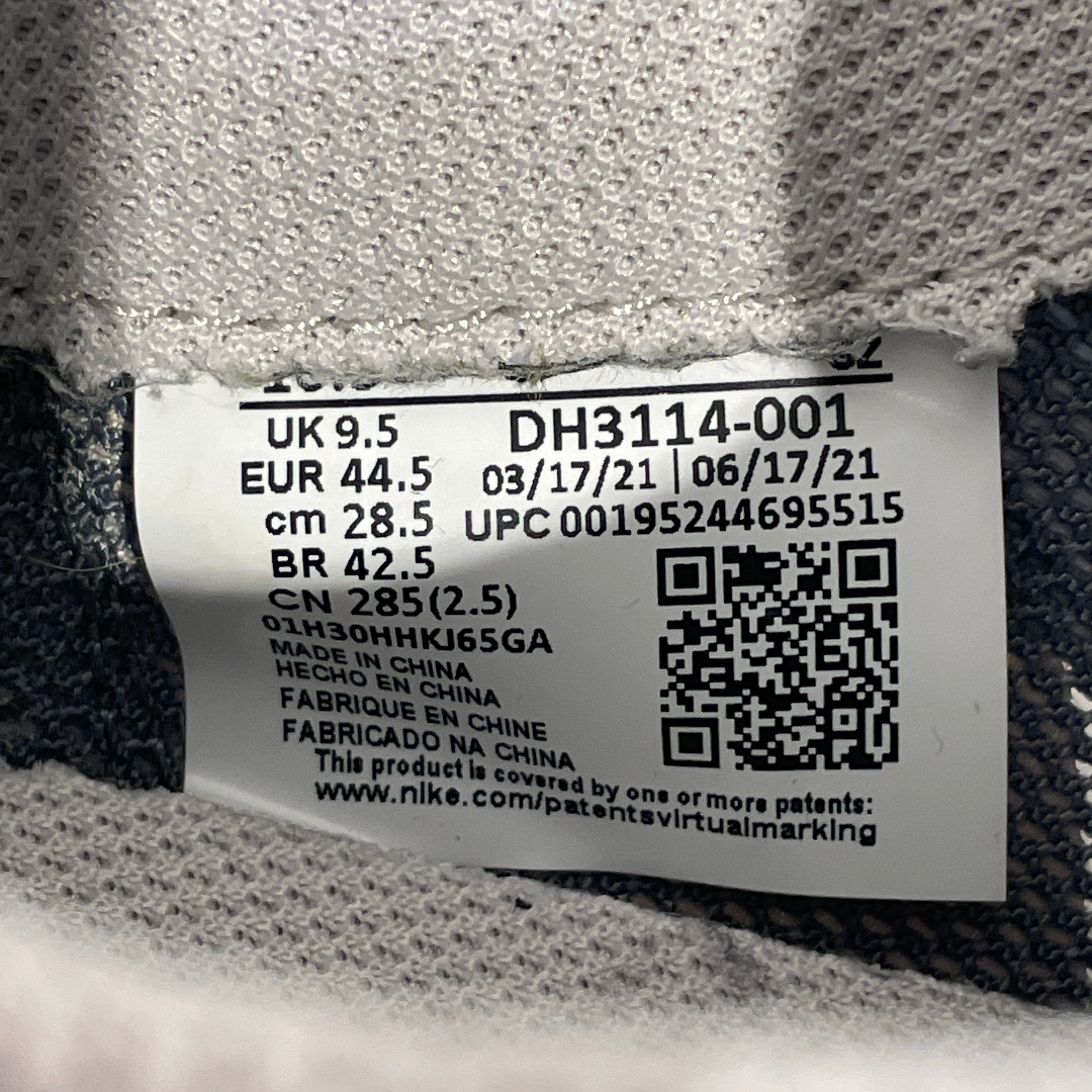 NIKE/CLOT X SACAI X LDWAFFLE NEUTRAL/Low-Sneakers/US 10.5/Cotton/GRY/DH3114-001 view 4