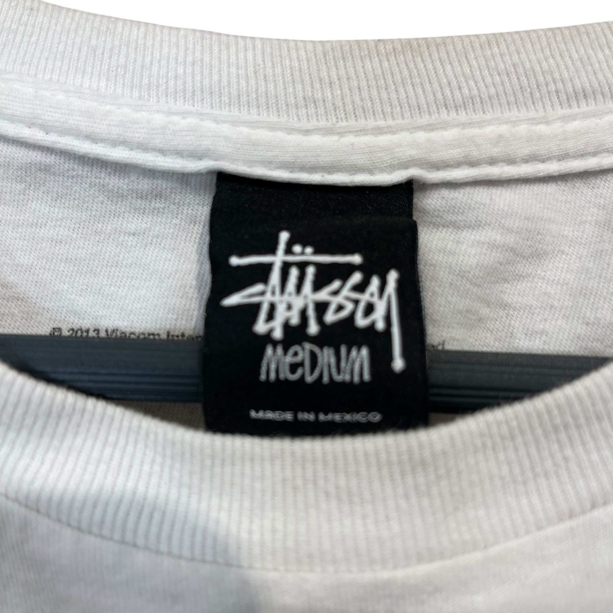 STUSSY/T-Shirt/M/Cotton/WHT/public enemy view 3