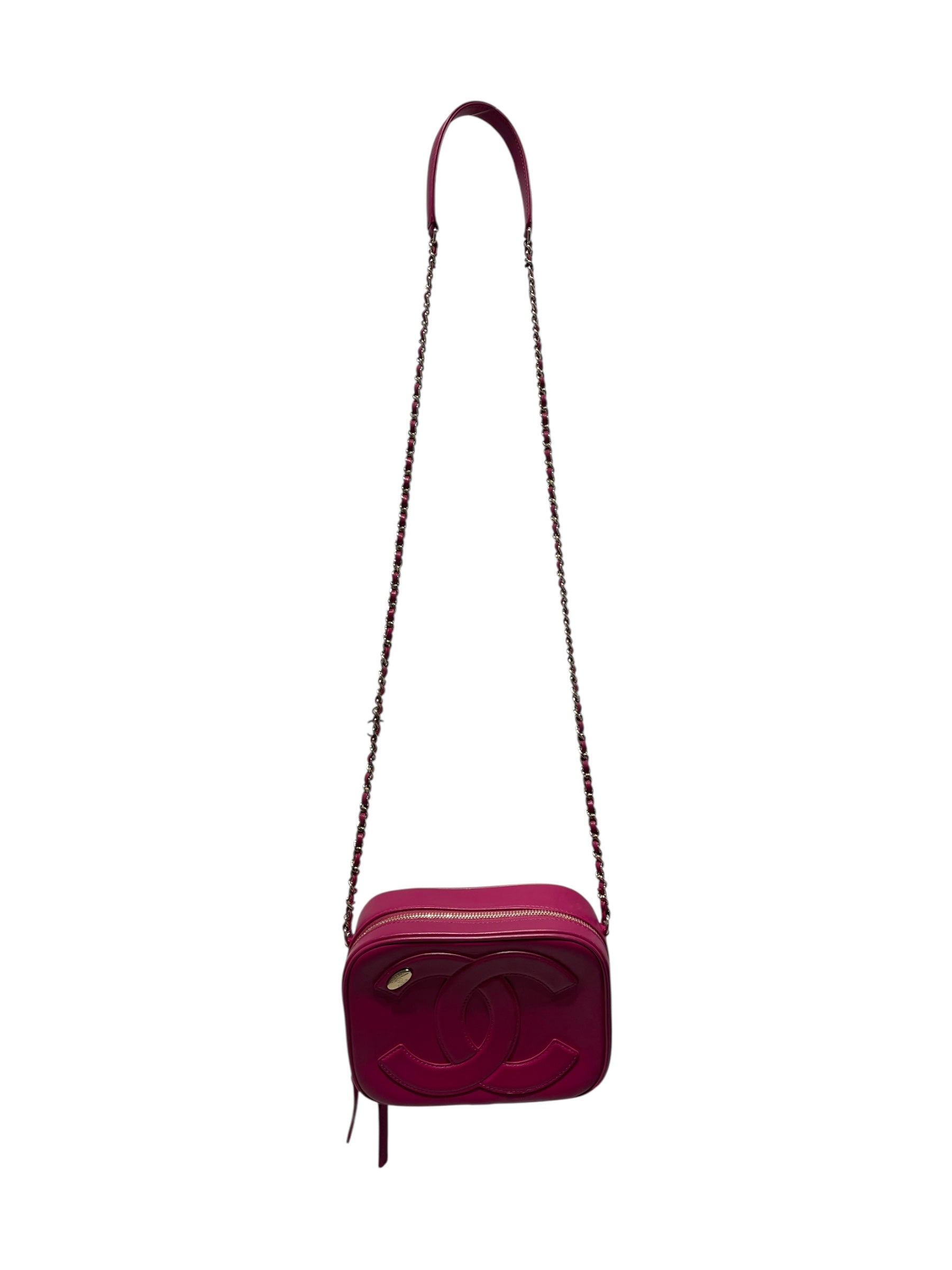 CHANEL/Cross Body Bag/Leather/PNK/CC Mania Camera Bag view 1