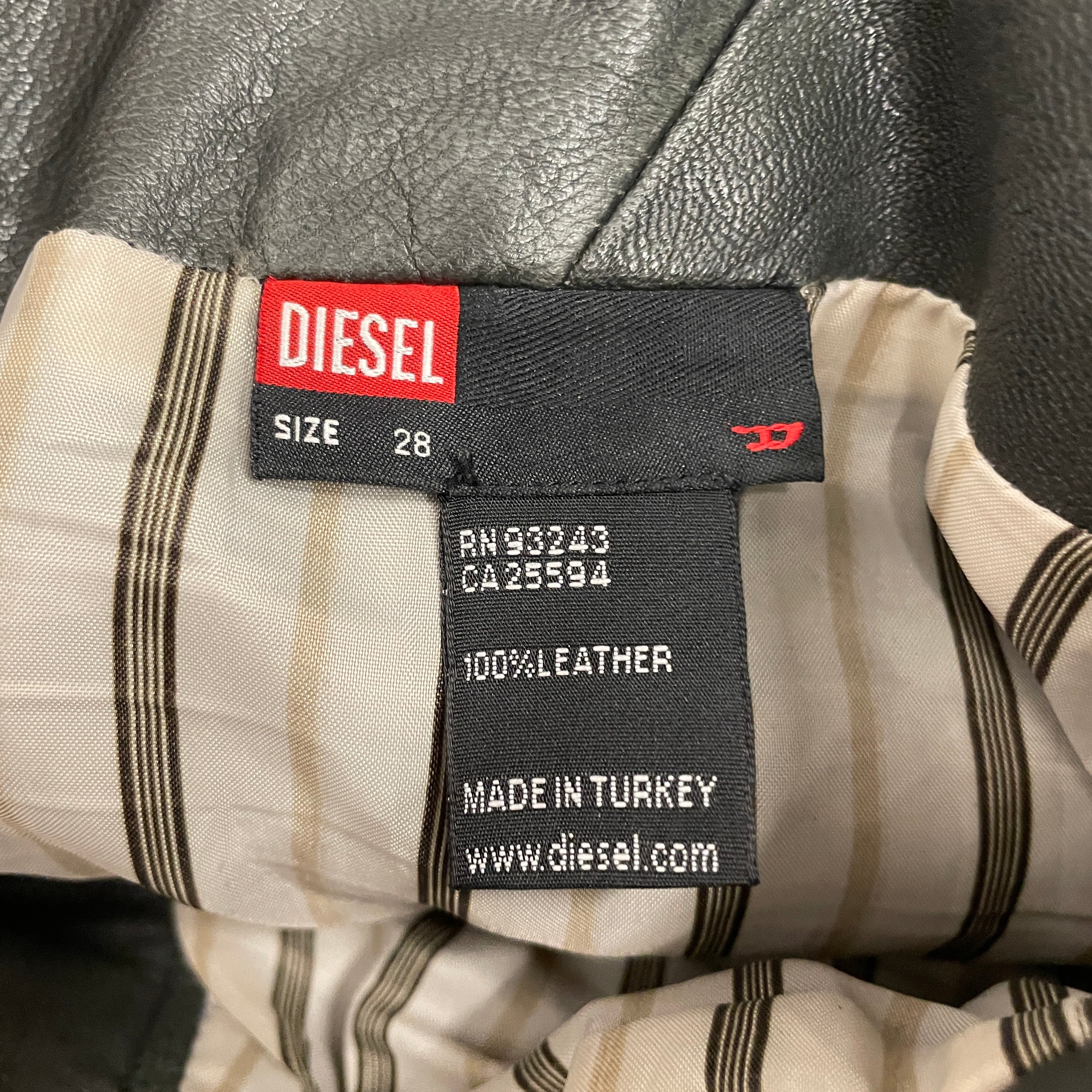 DIESEL/Bottoms/28/Leather/BLK/LEATHER FLARE CORSET CLOSURE view 3