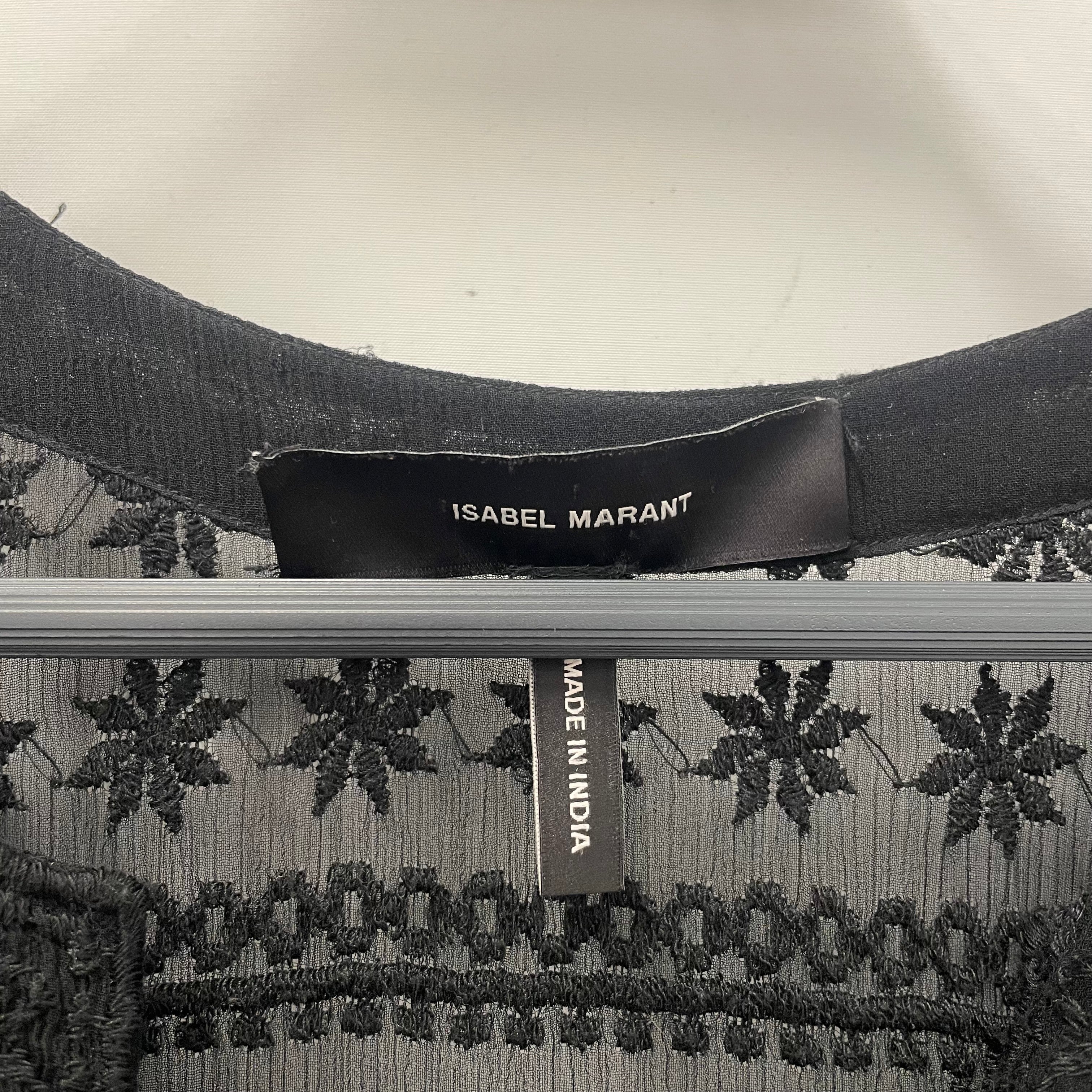 ISABEL MARANT/SL Dress/M/Nylon/BLK/ view 3
