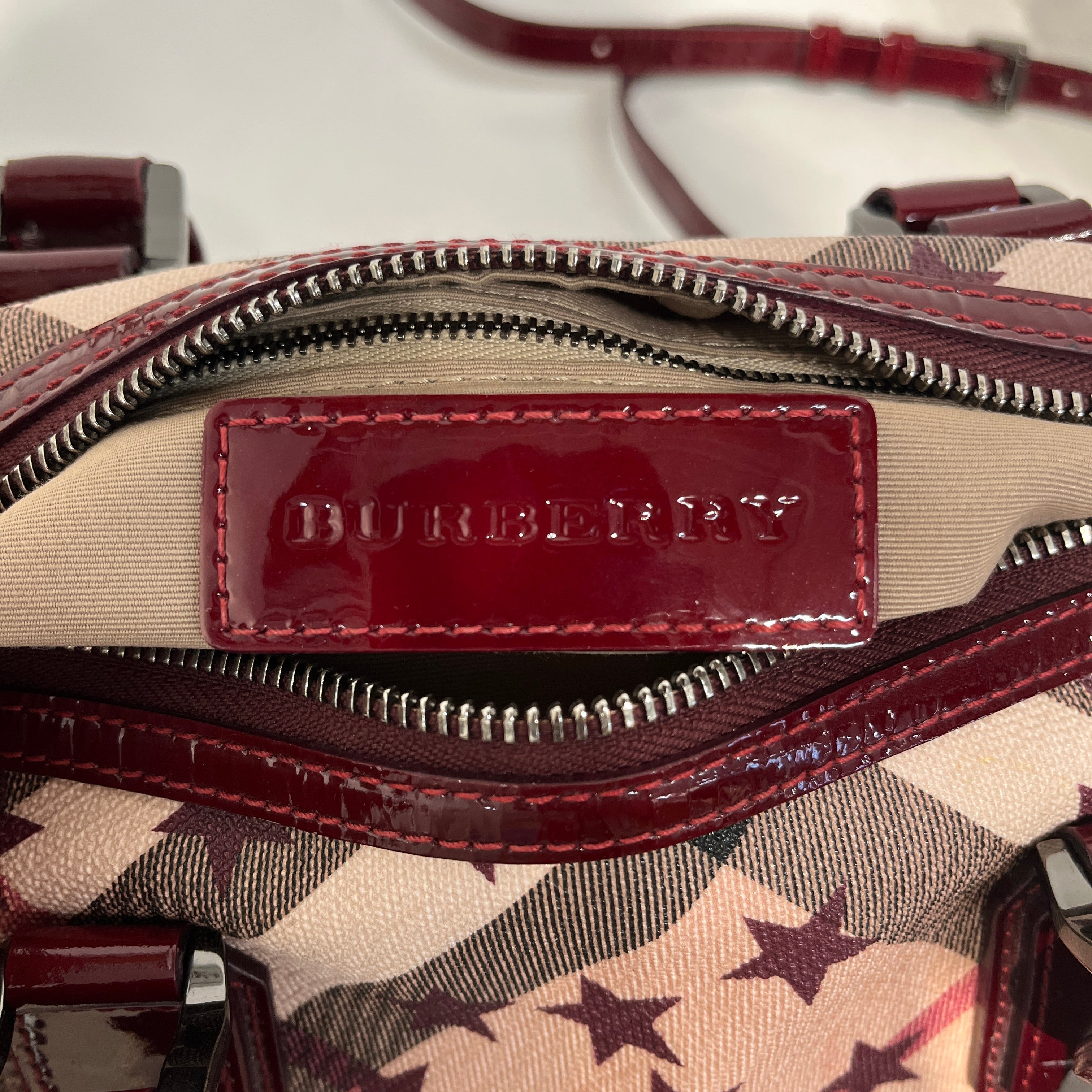 BURBERRY/Bag/All Over Print/Leather/BEG/Star pattern bag view 6