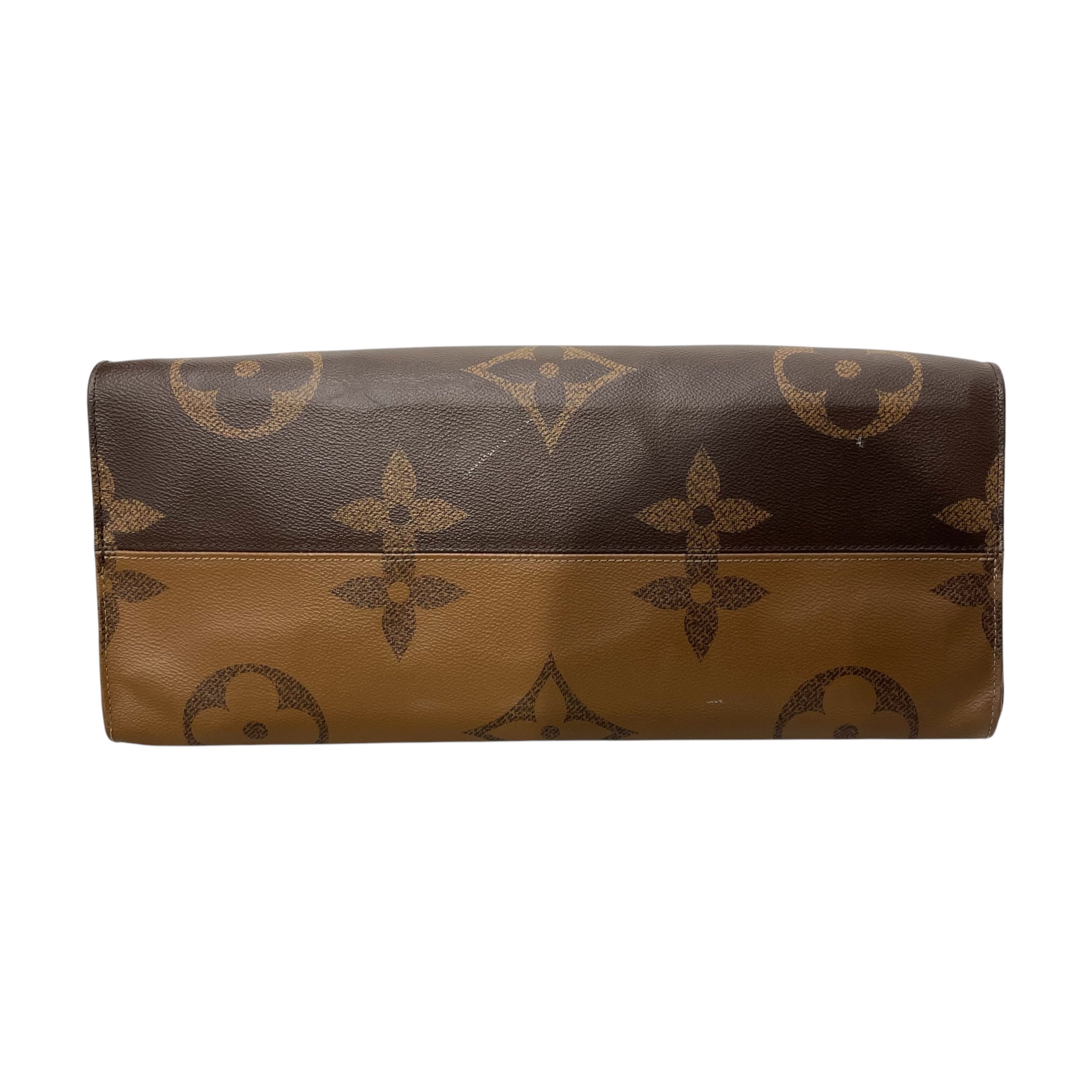LOUIS VUITTON/Tote Bag/Monogram/Leather/BRW/on the go mm view 4