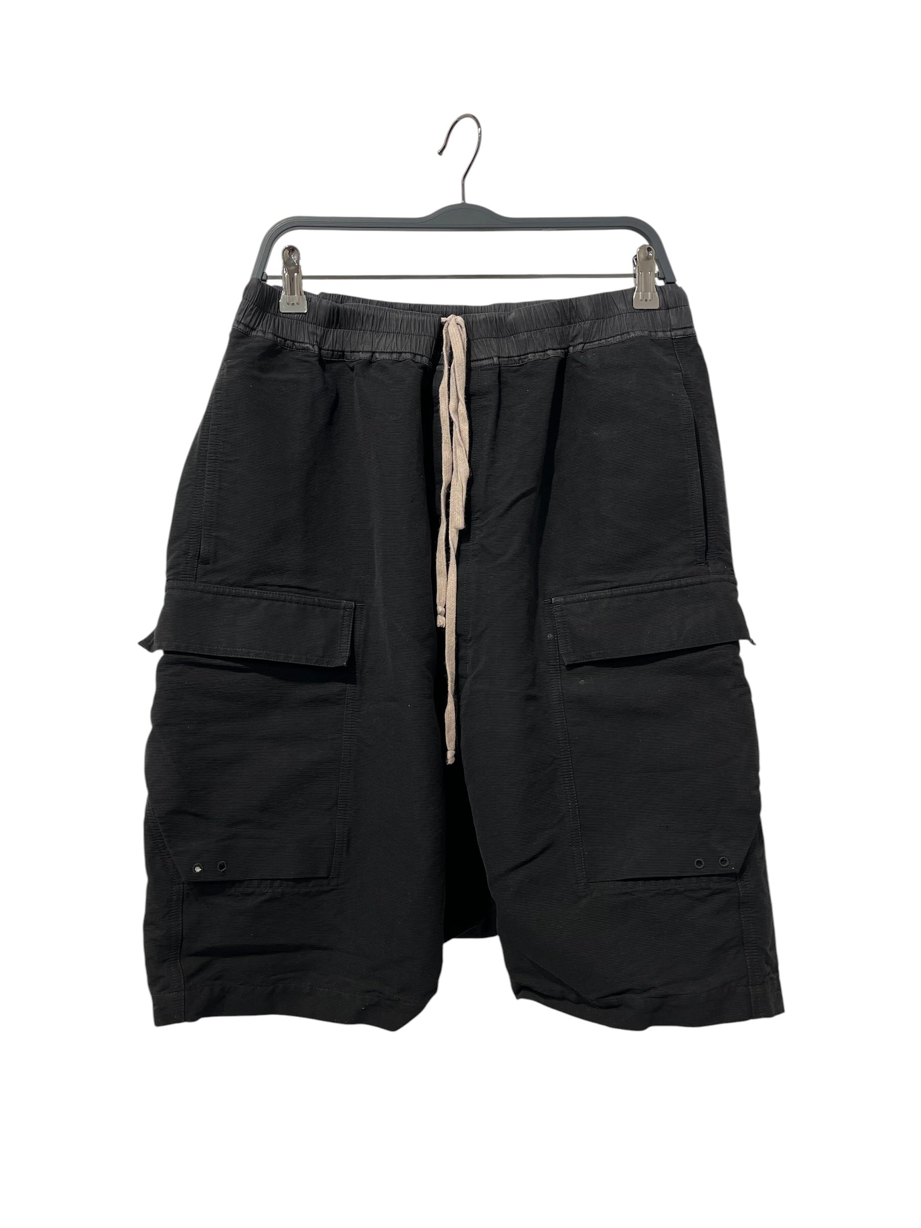 Rick Owens/Shorts/42/Cotton/BLK/DIRT SS18 DROP CROTCH SHORT view 1