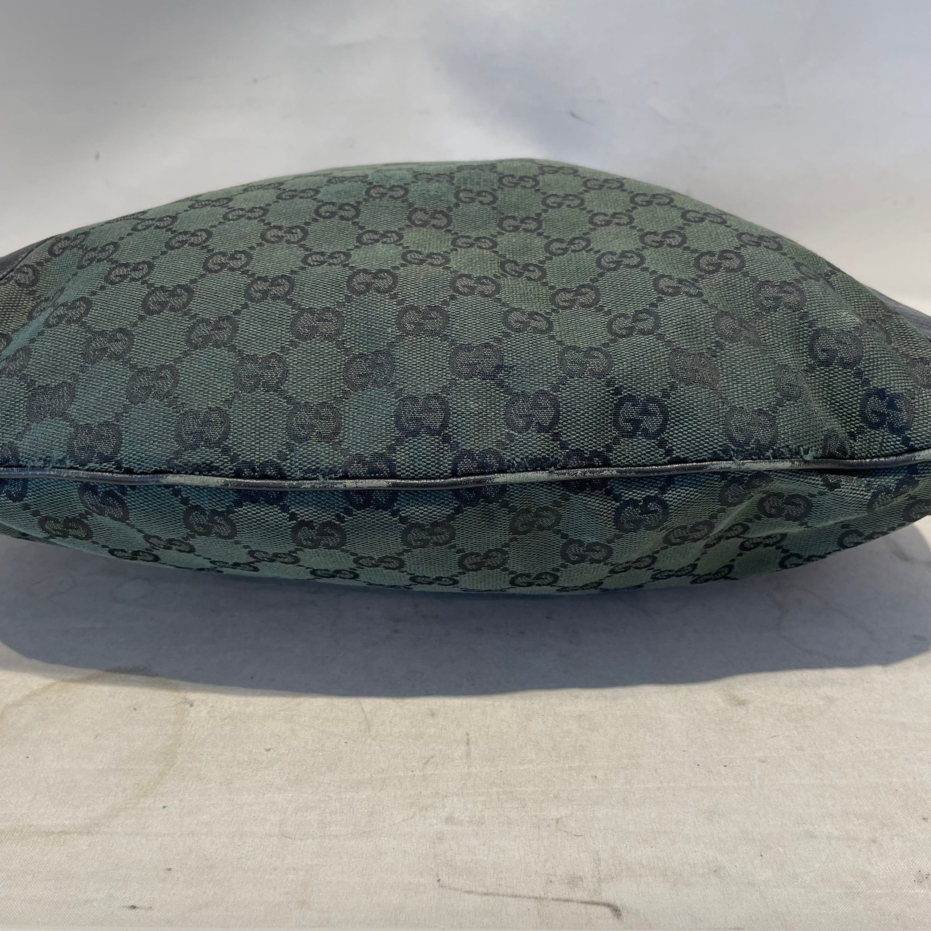 GUCCI/Tote Bag/Monogram/Cotton/GRN/Canvas Abrey Hobo view 8