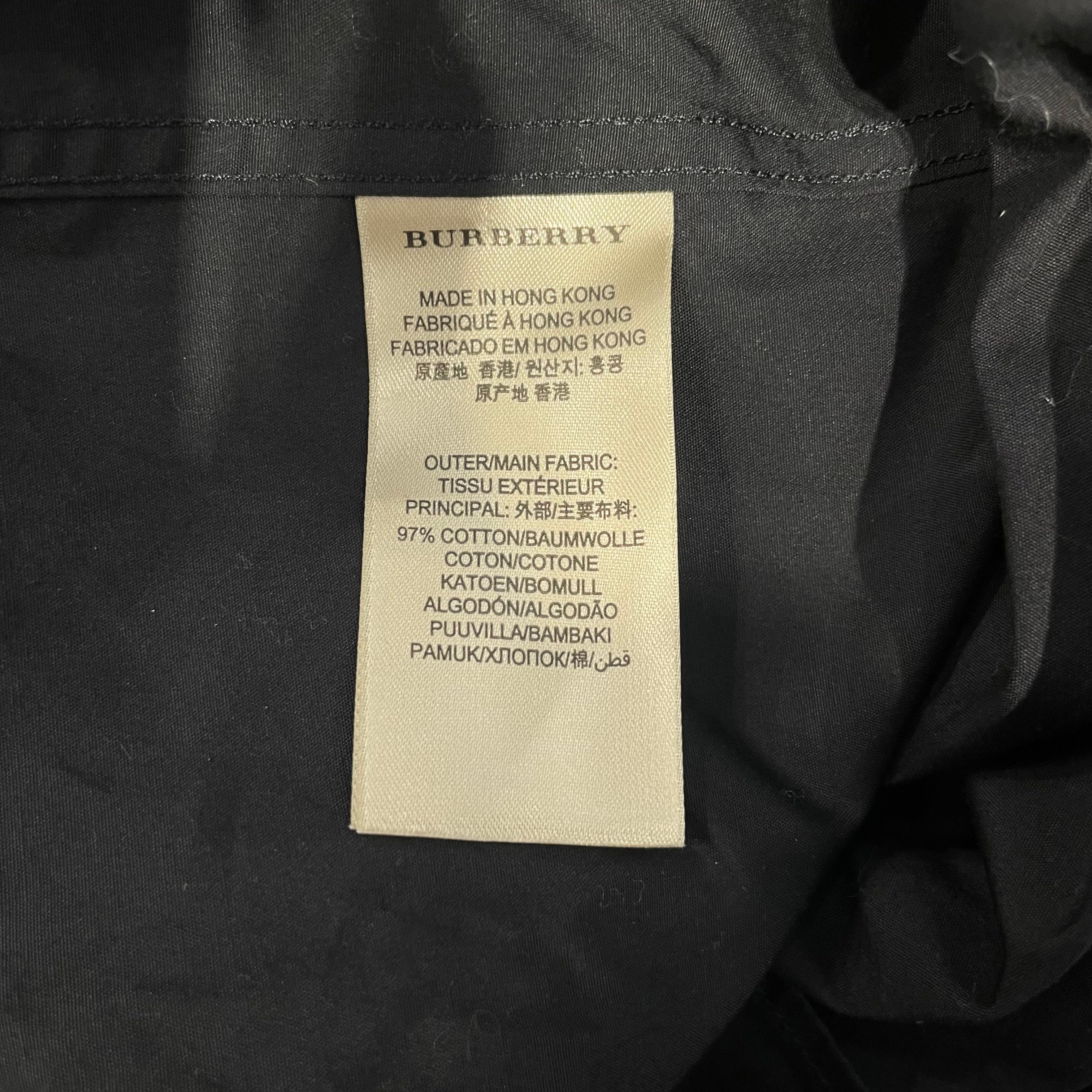 BURBERRY BRIT/LS Shirt/XXL/Cotton/BLK/Dress Shirt view 4
