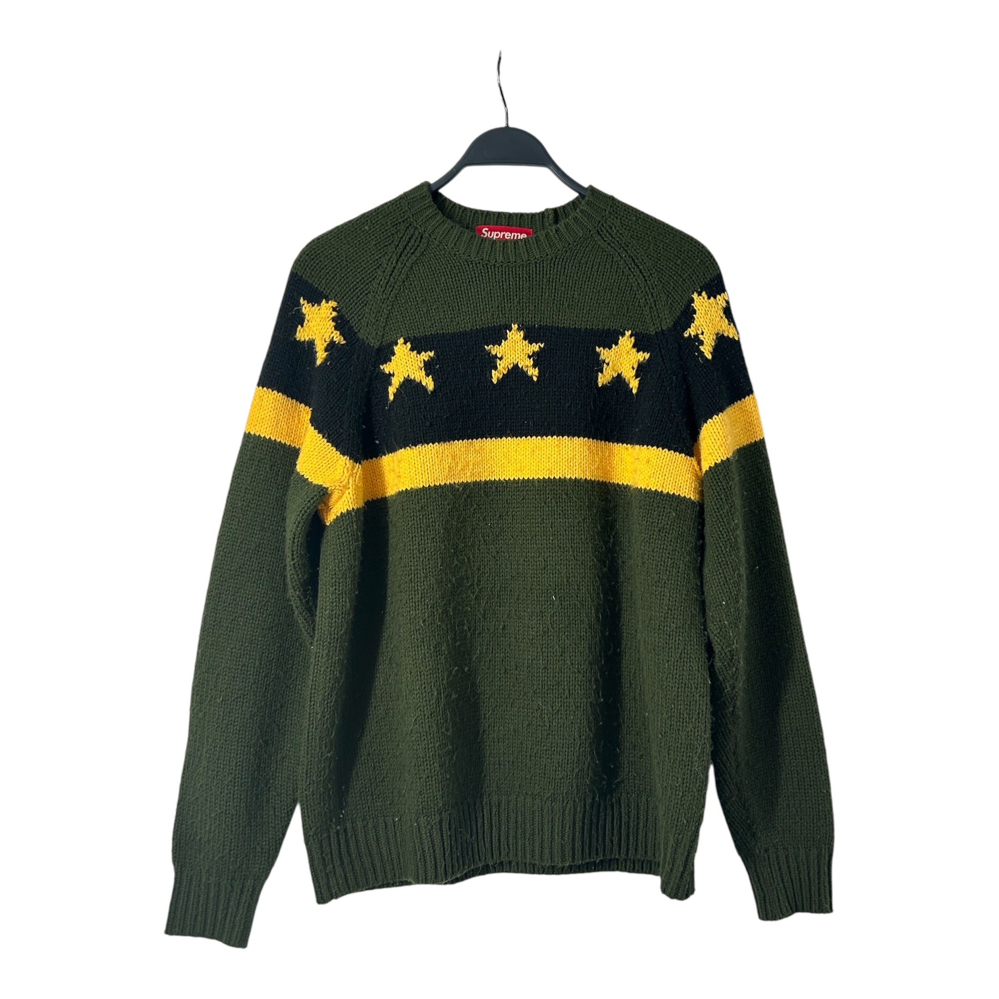Supreme/Sweatshirt/S/Stripe/Acrylic/GRN/SUPREME STARS SWEATER view 1