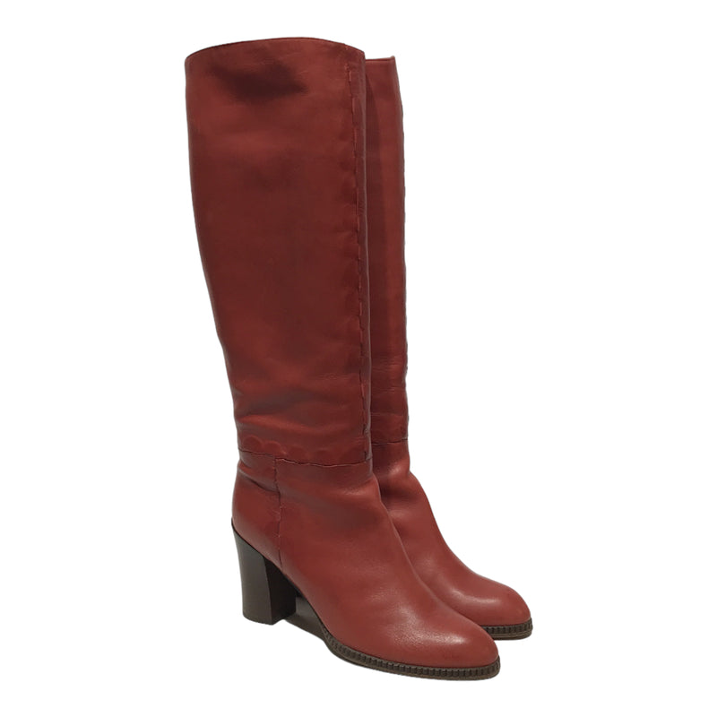 BOTTEGA VENETA/Boots/EU 38/Leather/RED/