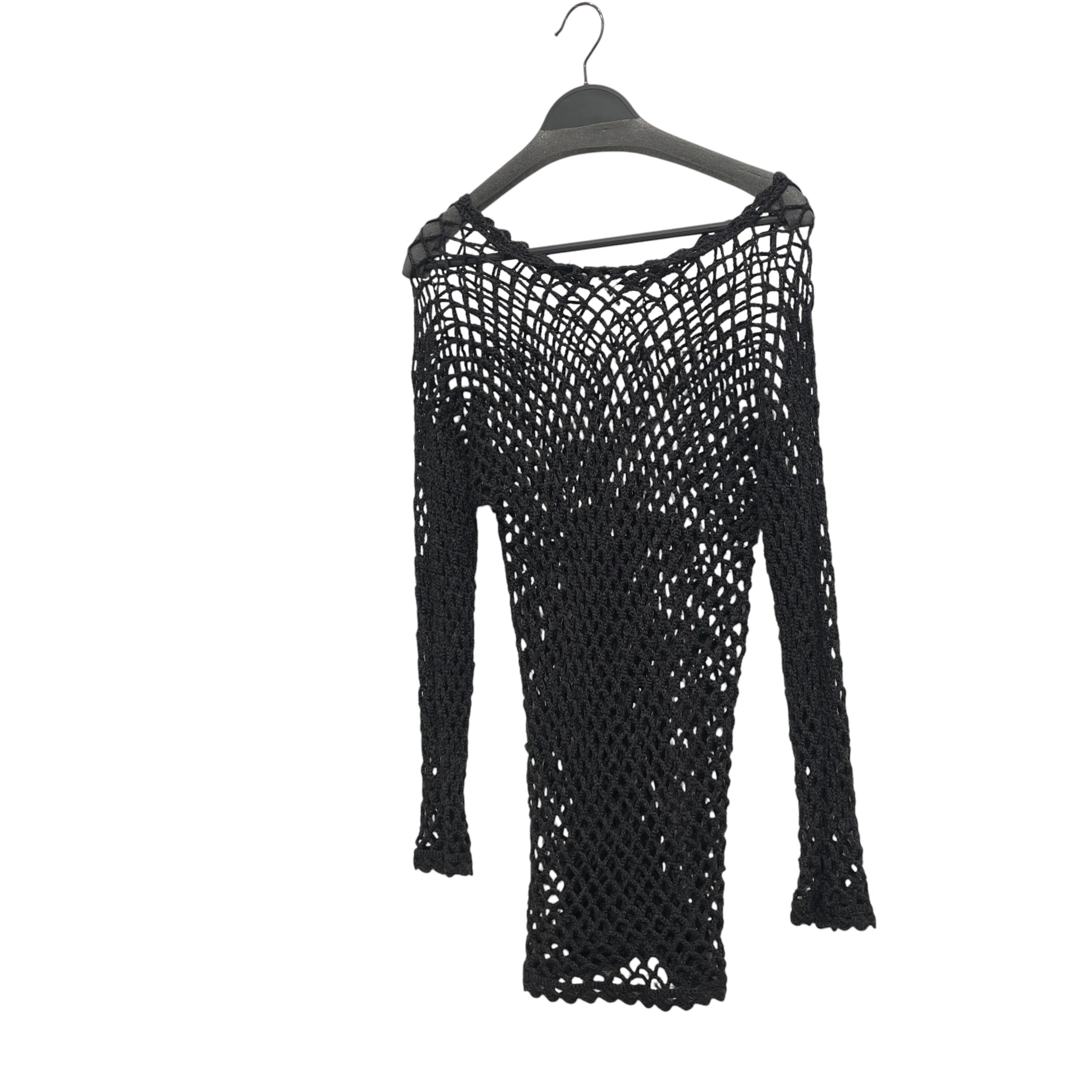 DOLCE&GABBANA/Sweater/42/Wool/GRY/NET TOP KNITTED view 1