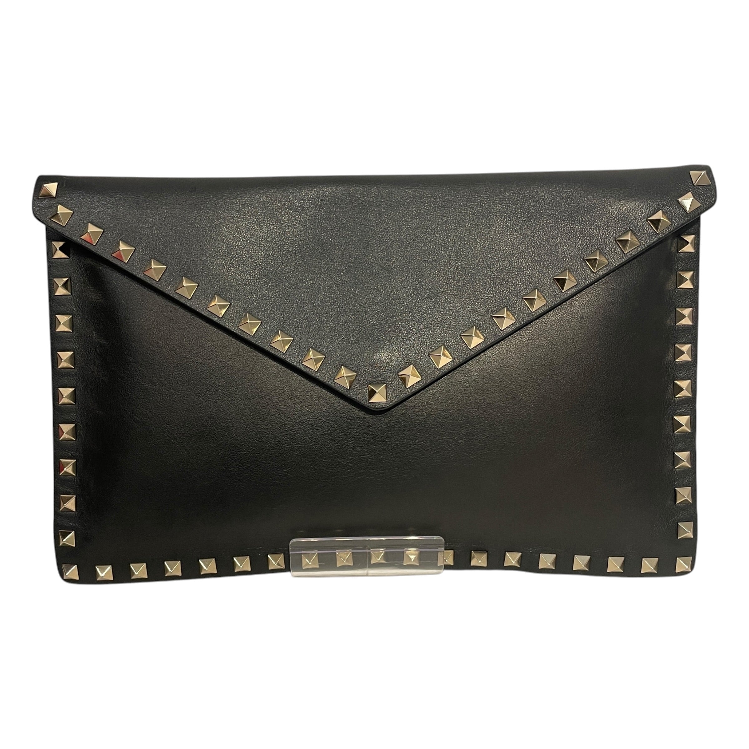 VALENTINO/Clutch Bag/Leather/BLK/KQBRQ9W view 2