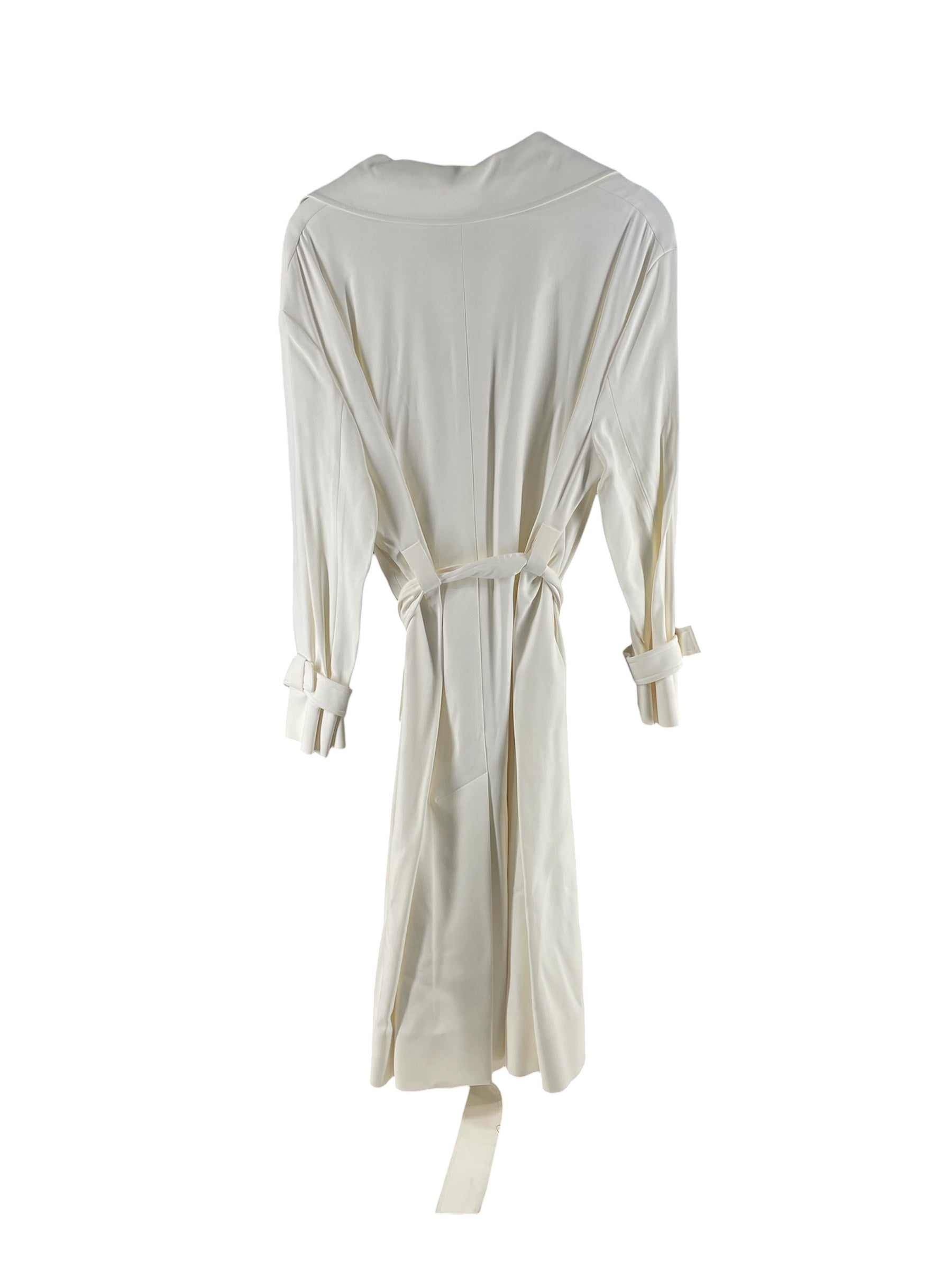 PROENZA SCHOULER/Trench Coat/2/Velour/WHT/Open Flont/BONDED TRENCH COAT view 2