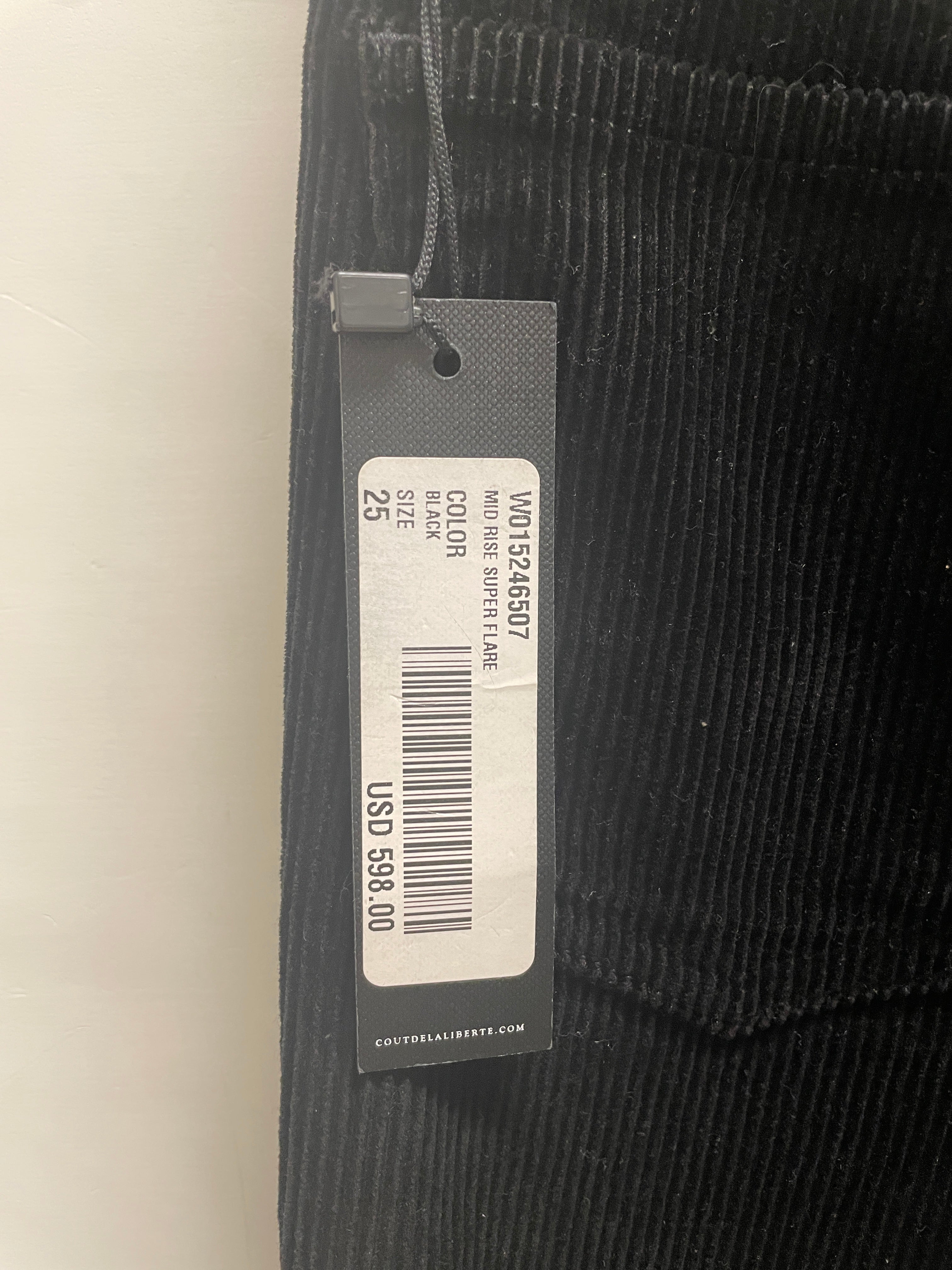 COUT DE LA LIBERTE/Bottoms/25/Cotton/BLK/COURD, BELL BOTTOMS view 4