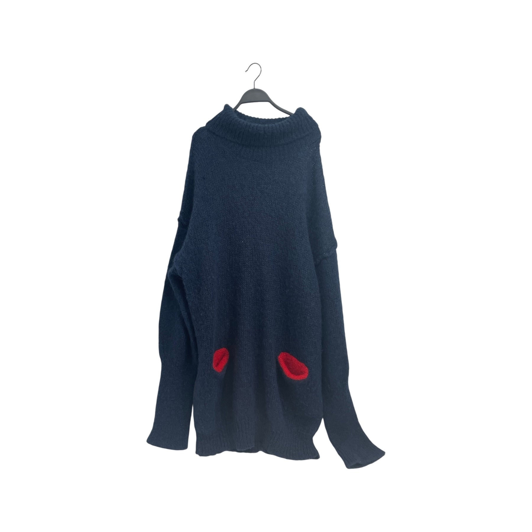 Maison Margiela/Heavy Sweater/S/Wool/IDG/red pocket in the front view 1
