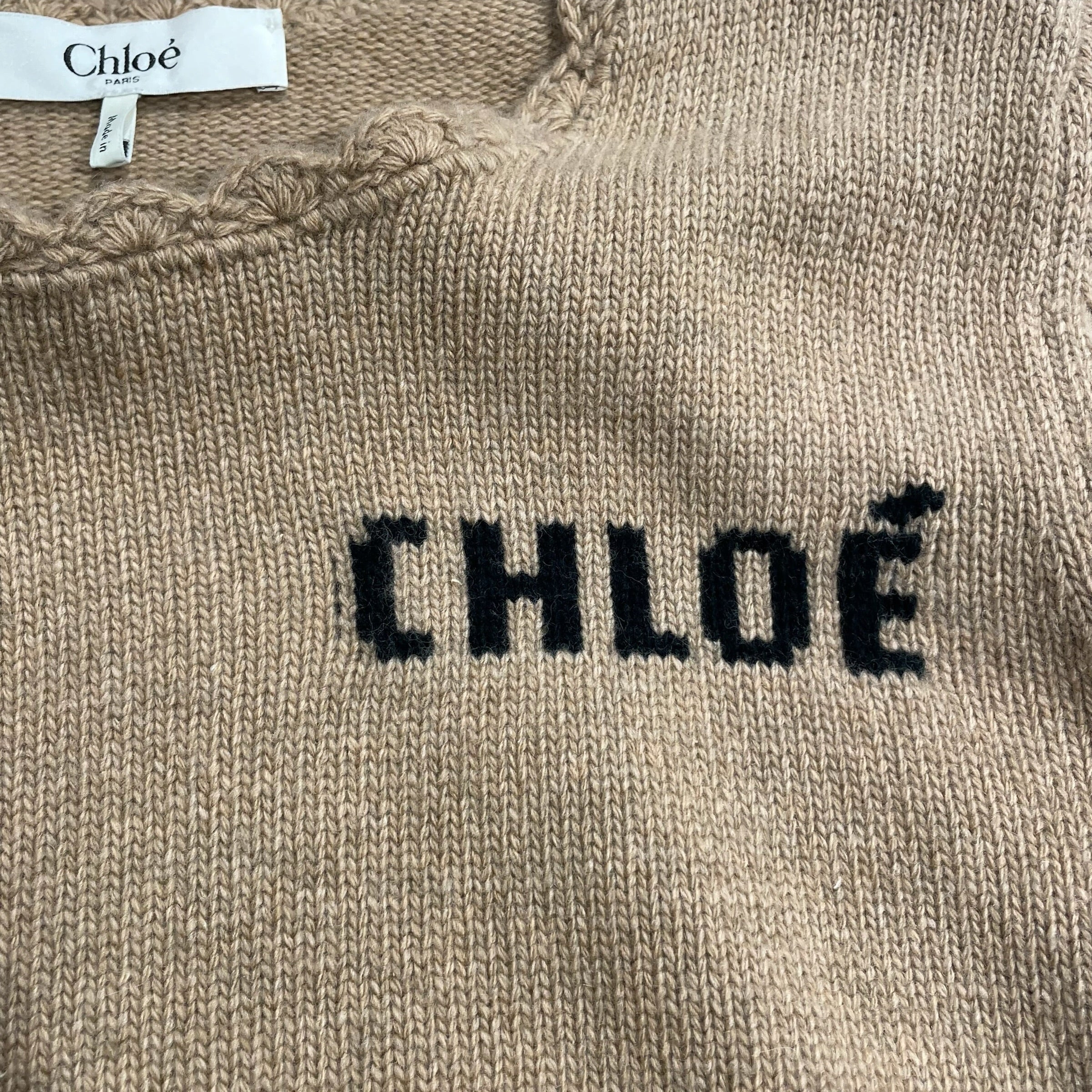 Chloe/Sweater/S/Wool/CML/chunky wool knit view 3