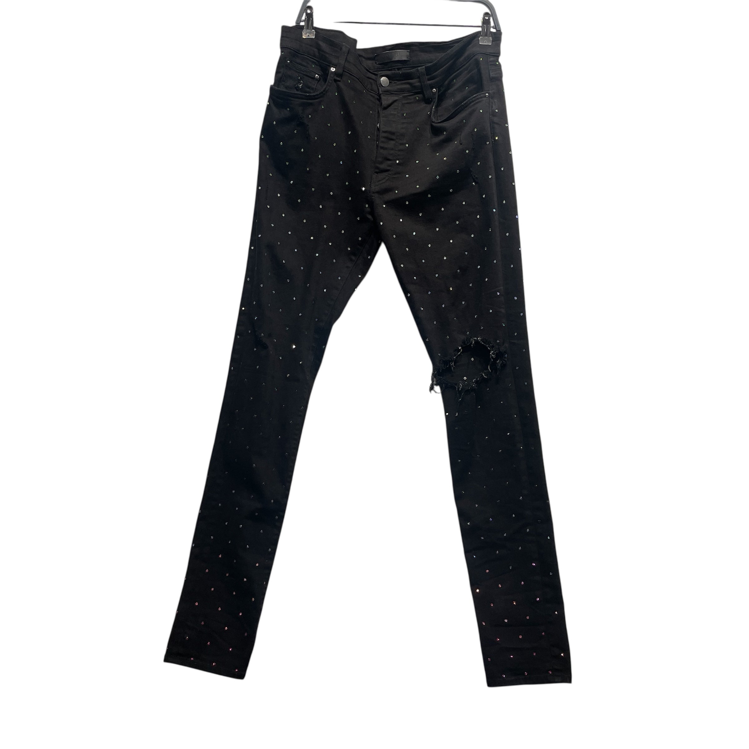 AMIRI/Skinny Pants/34/Denim/BLK/All Over Print/ view 1