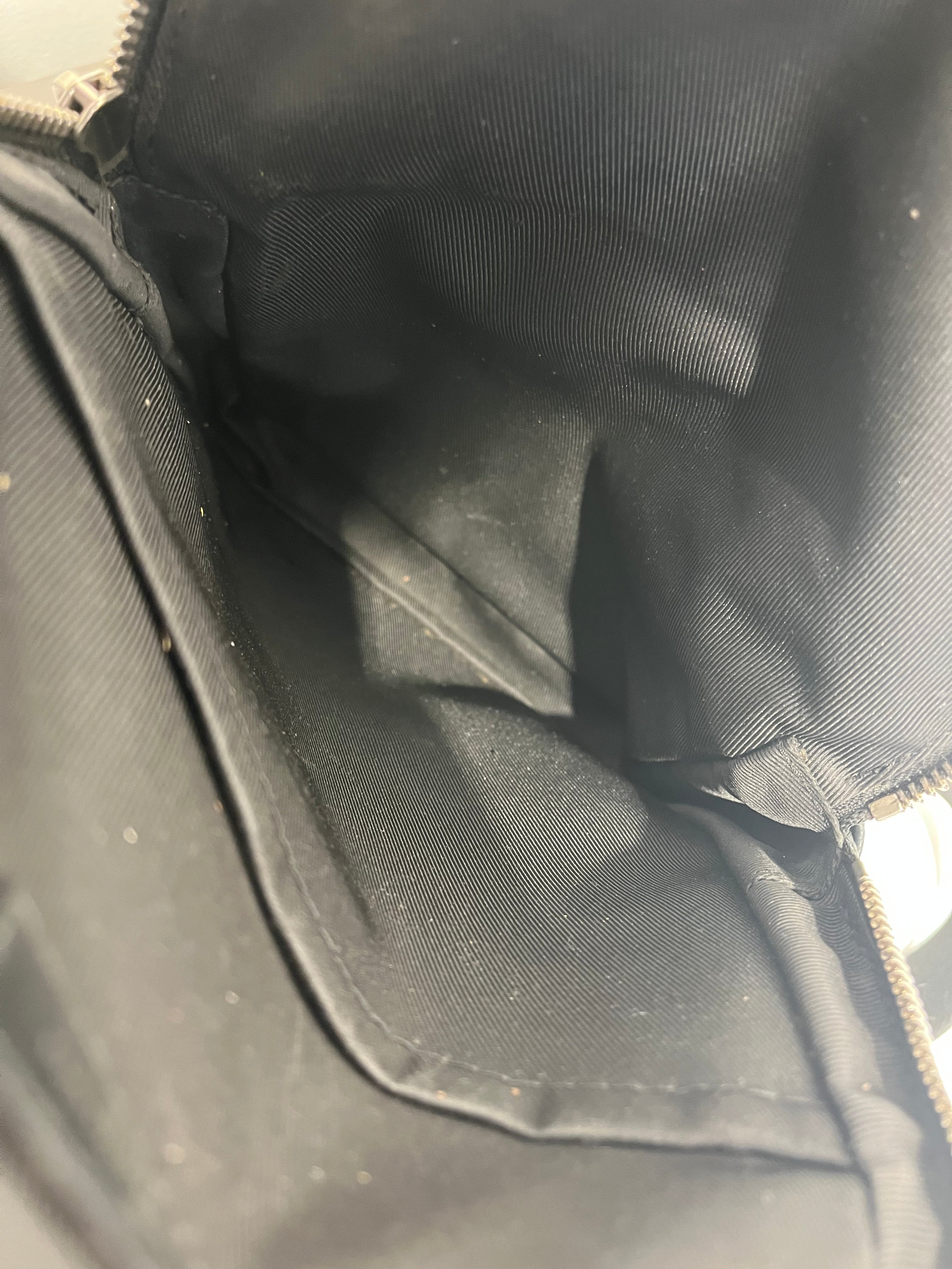 LOUIS VUITTON/Fanny Pack/Monogram/Leather/BLK/avenue sling view 4