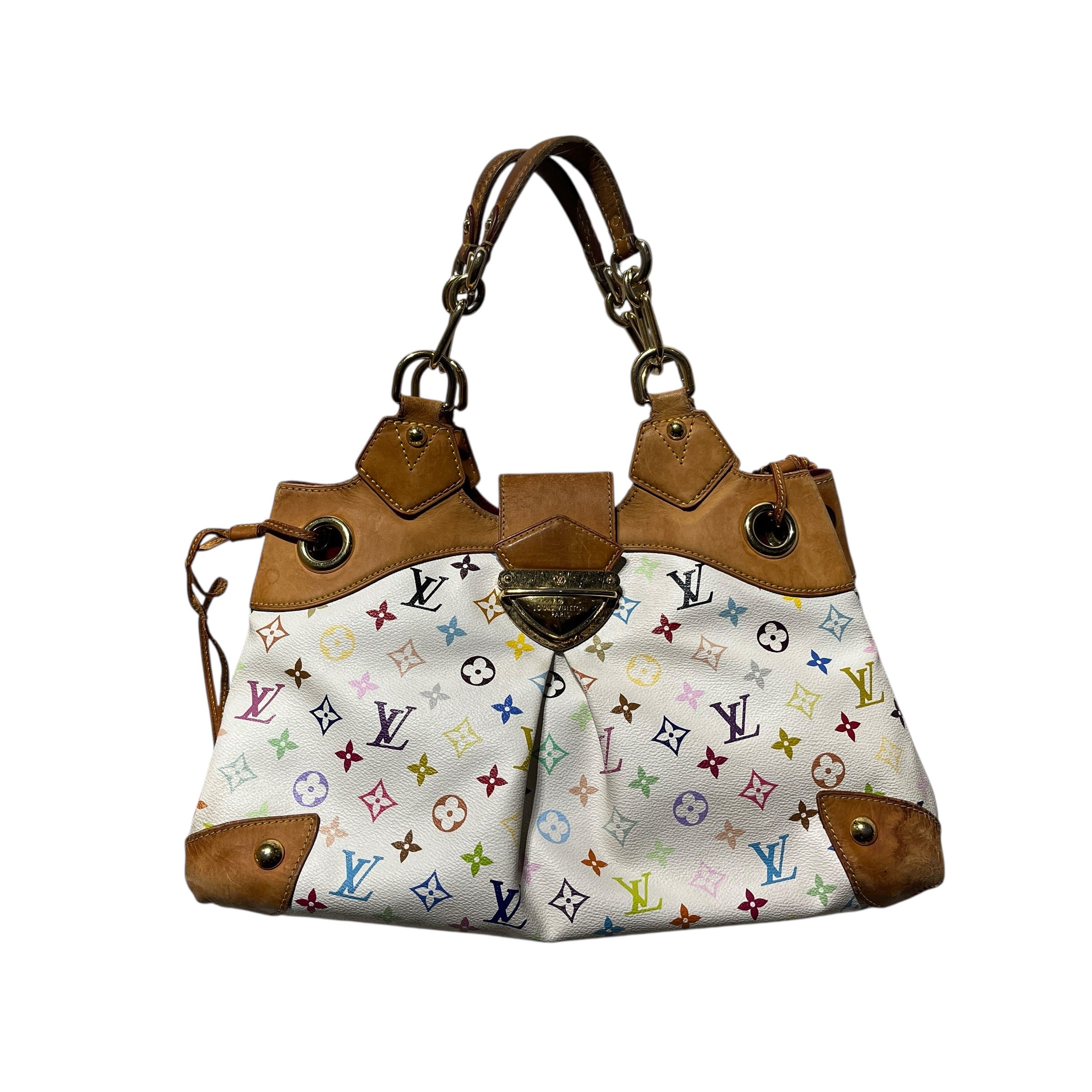 LOUIS VUITTON/Hand Bag/Monogram/Leather/WHT/URSULA GM view 1