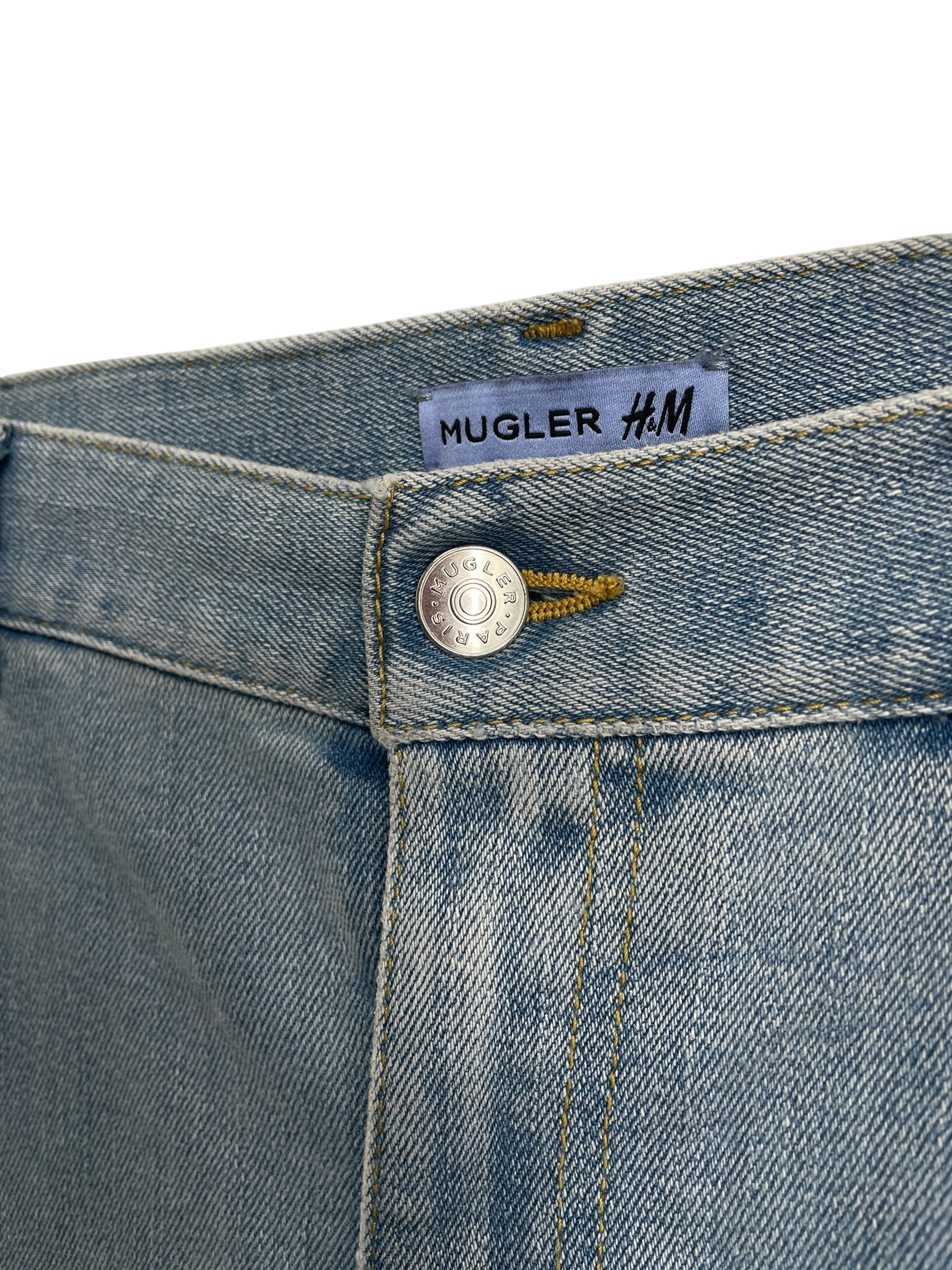Thierry Mugler/H&M/Bootcut Pants/54/Denim/BLU/Border/SPIRAL JEANS MEN view 2