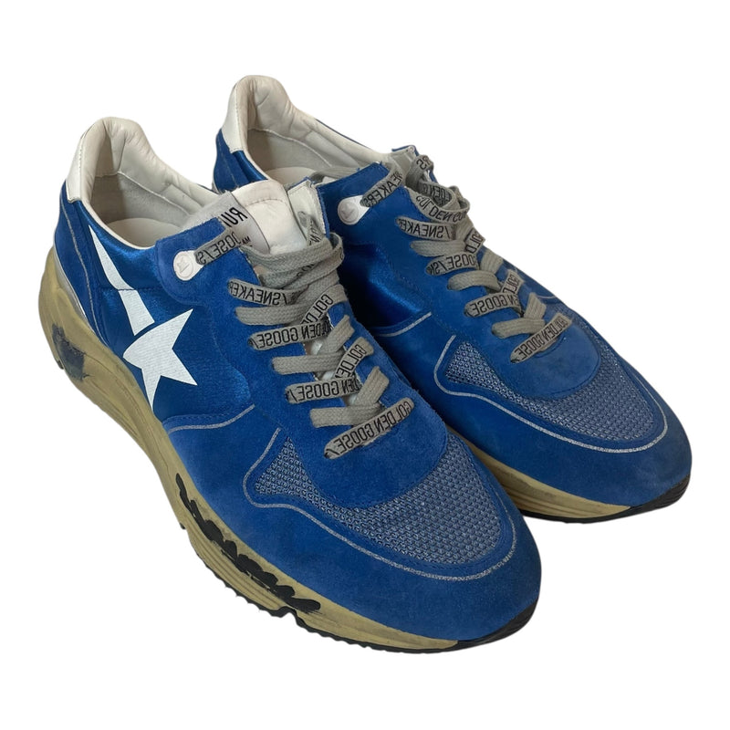 GOLDEN GOOSE/Low-Sneakers/EU 43/Graphic/Suede/BLU/22121363 BLUE SUEDE RUNNER