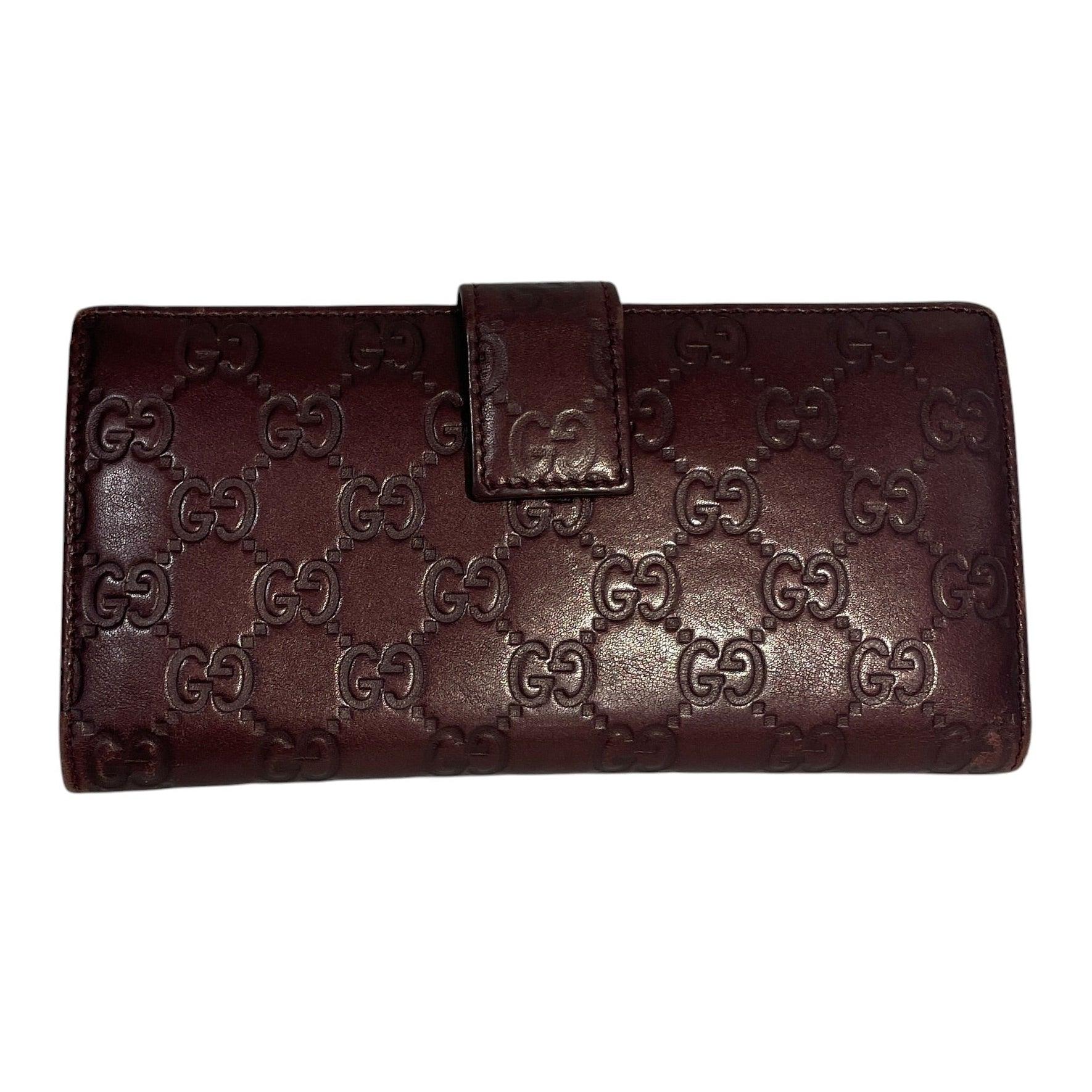 GUCCI/Long Wallet/S/Leather/BRW/QHW723M view 1