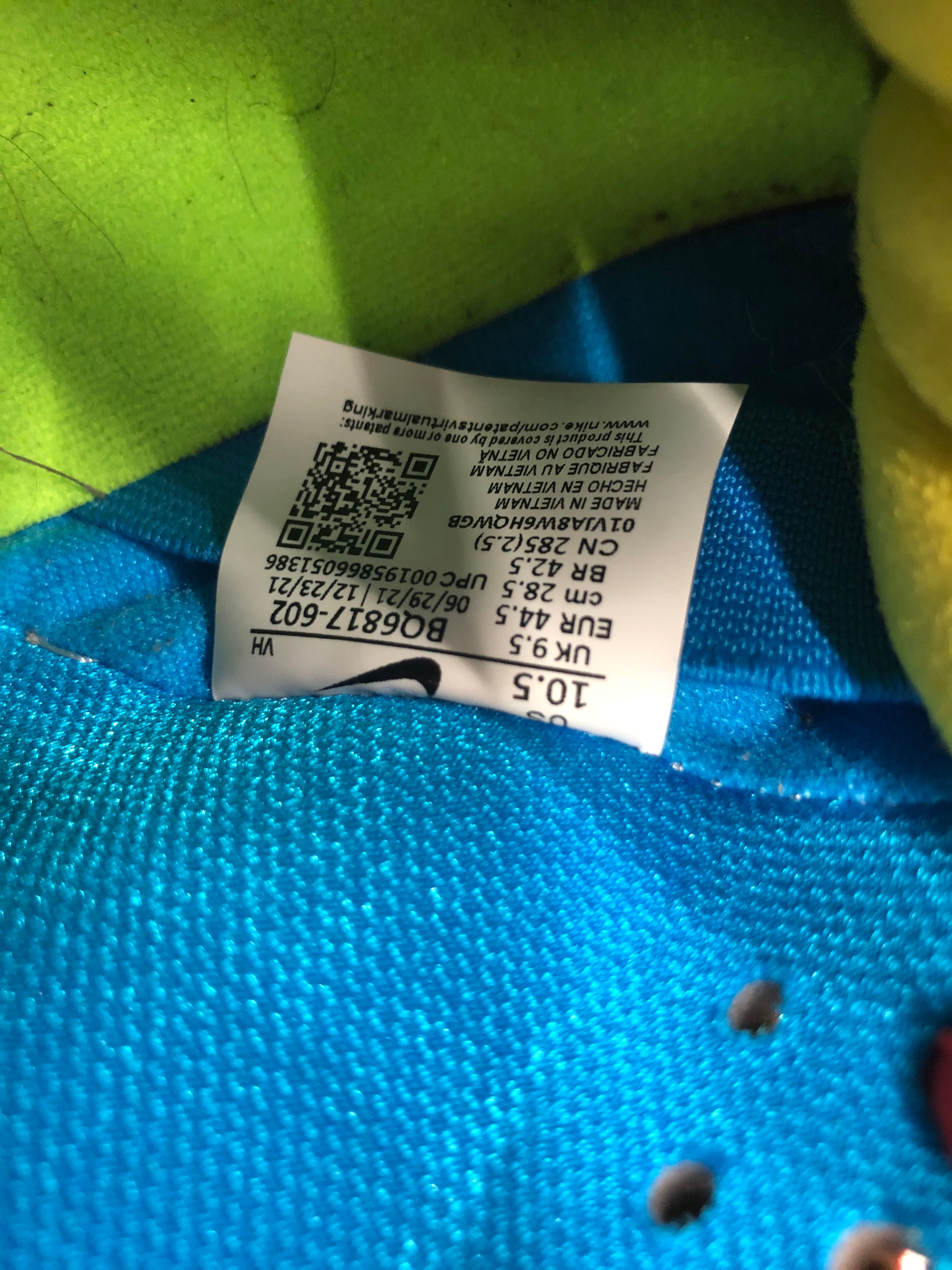 NIKE/Low-Sneakers/US 10.5/MLT/BQ6817-602 "Bart Simpson" view 4