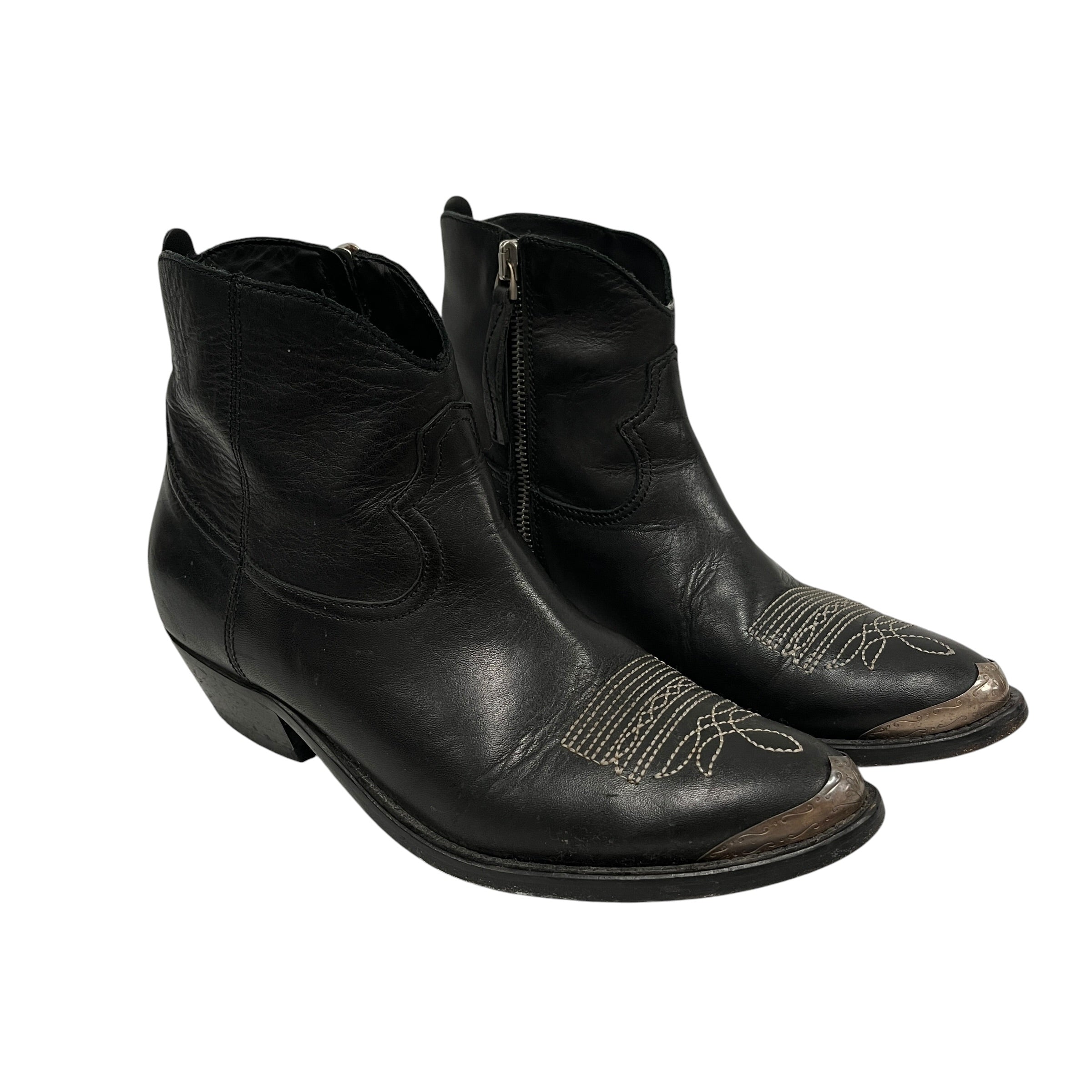 GOLDEN GOOSE/Ankle Boots/EU 38/Leather/BLK/ view 1