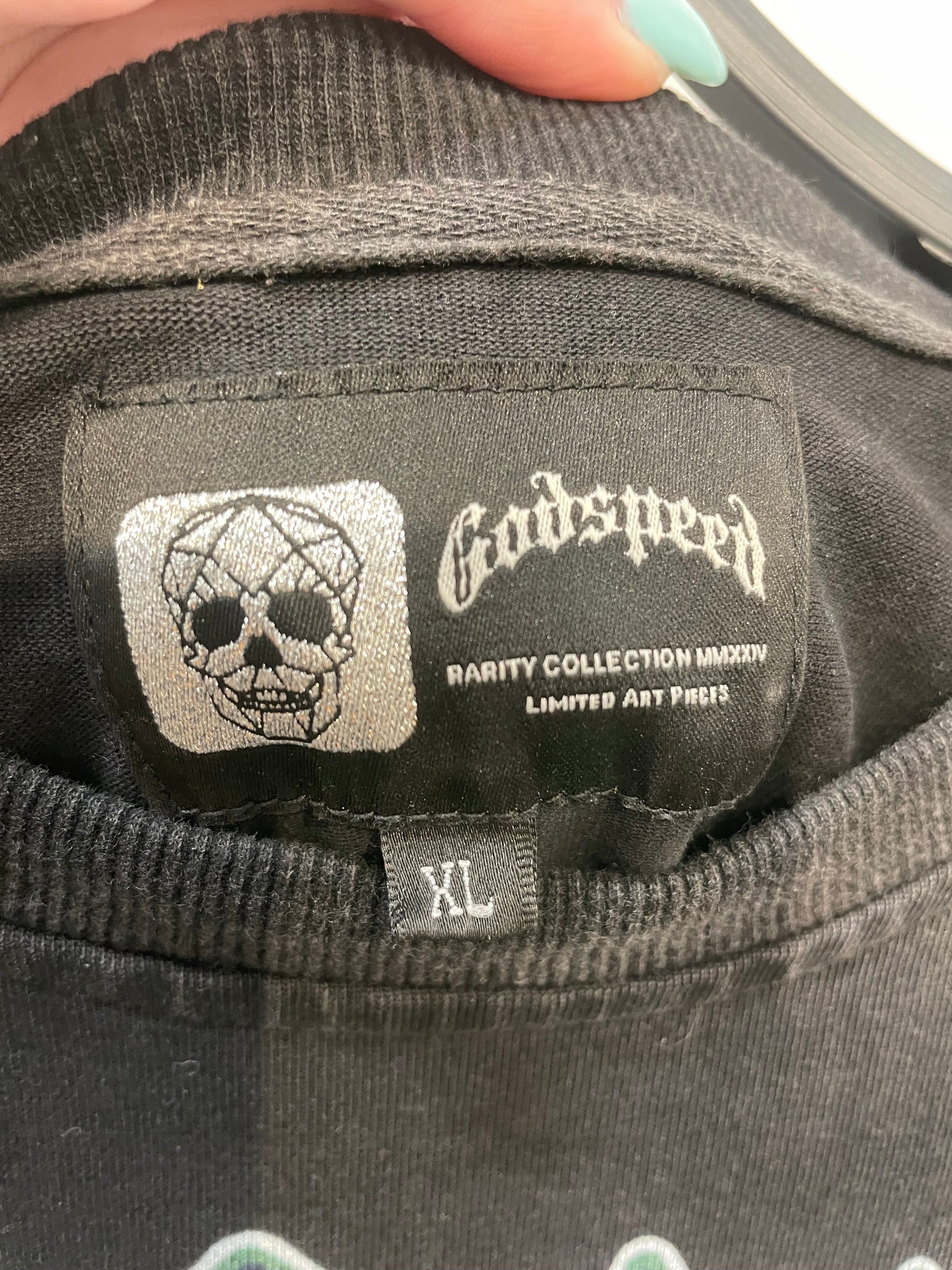 GODSPEED NEW YORK/LS T-Shirt/XL/Cotton/BLK/Graphic/doberman view 3